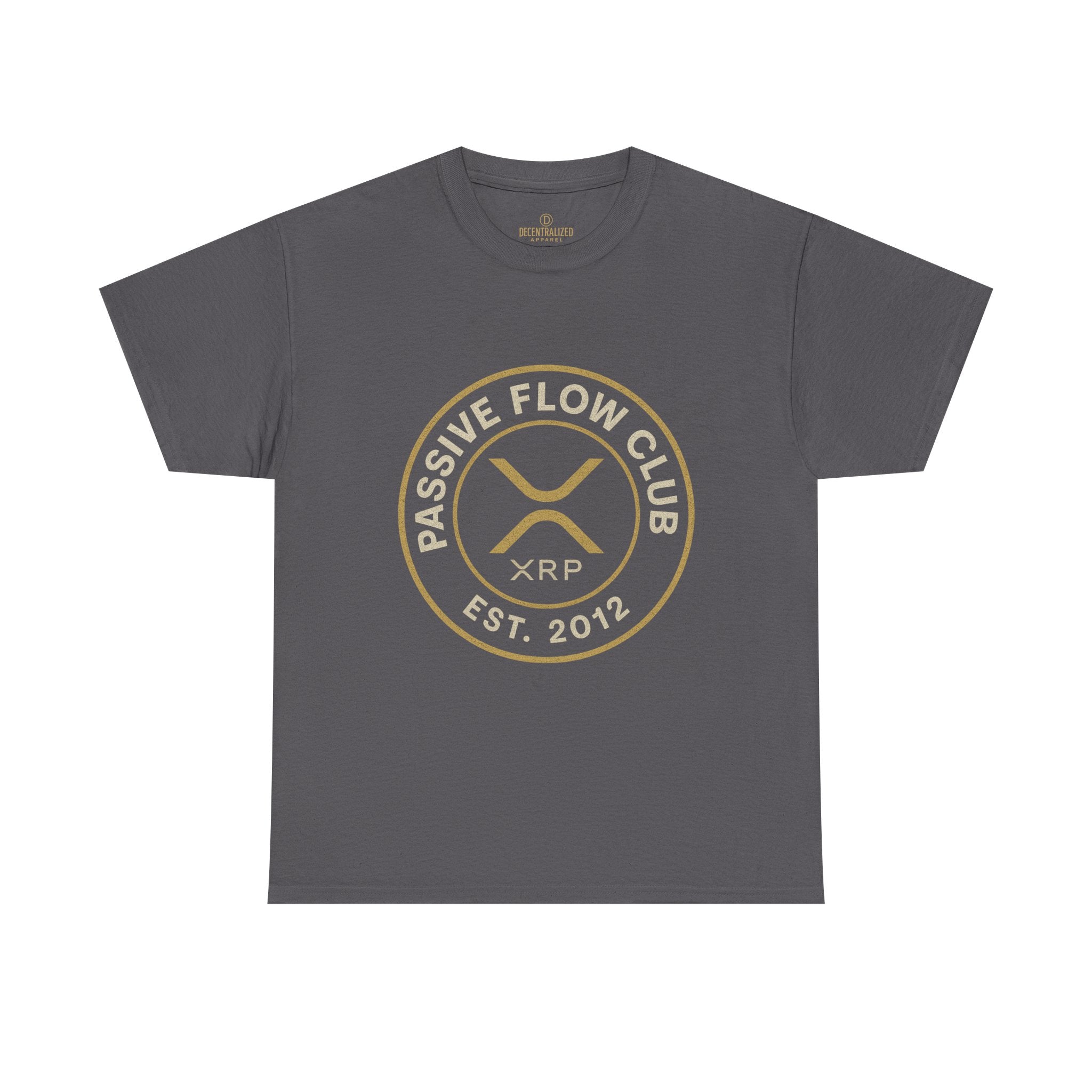 XRP Passive Flow Club T‑Shirt — Crypto Logo Tee (Est. 2012)