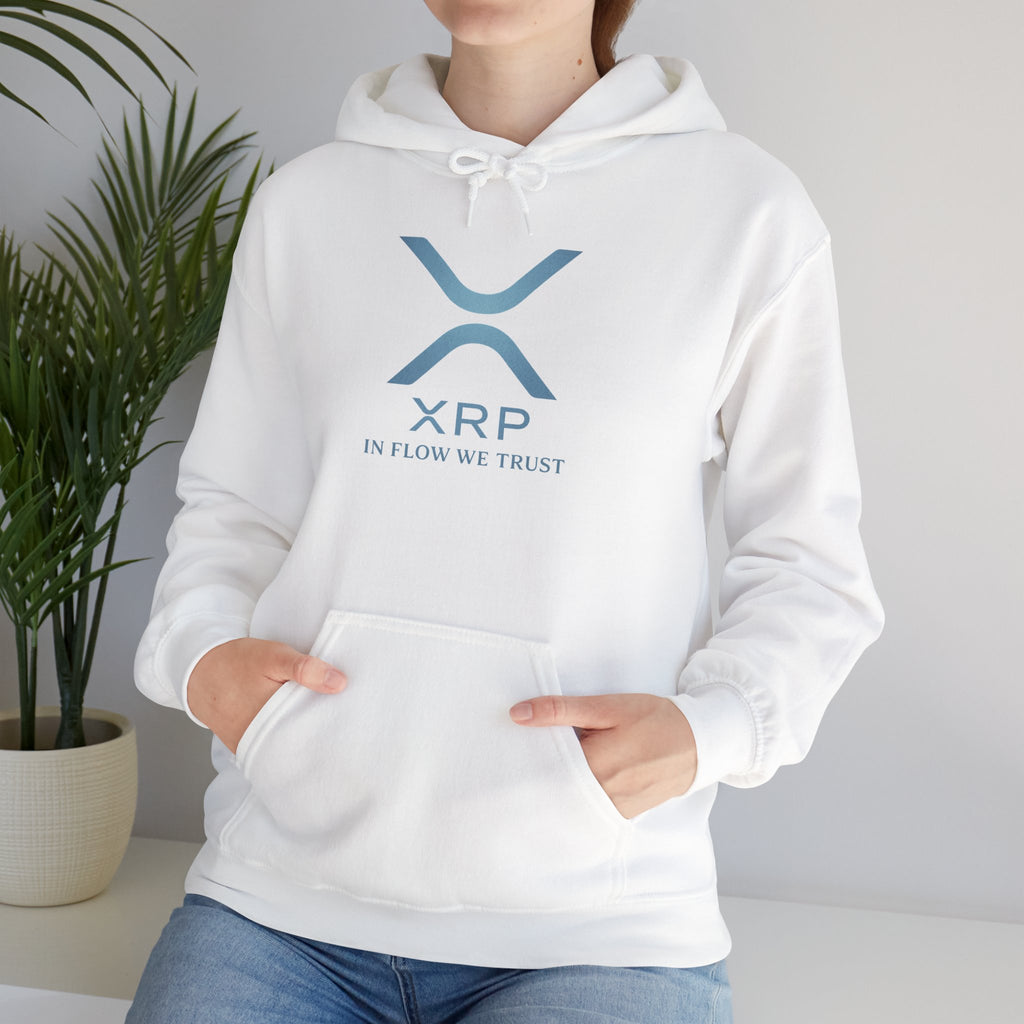 XRP Logo Hoodie – "In Flow We Trust" Crypto Sweatshirt
