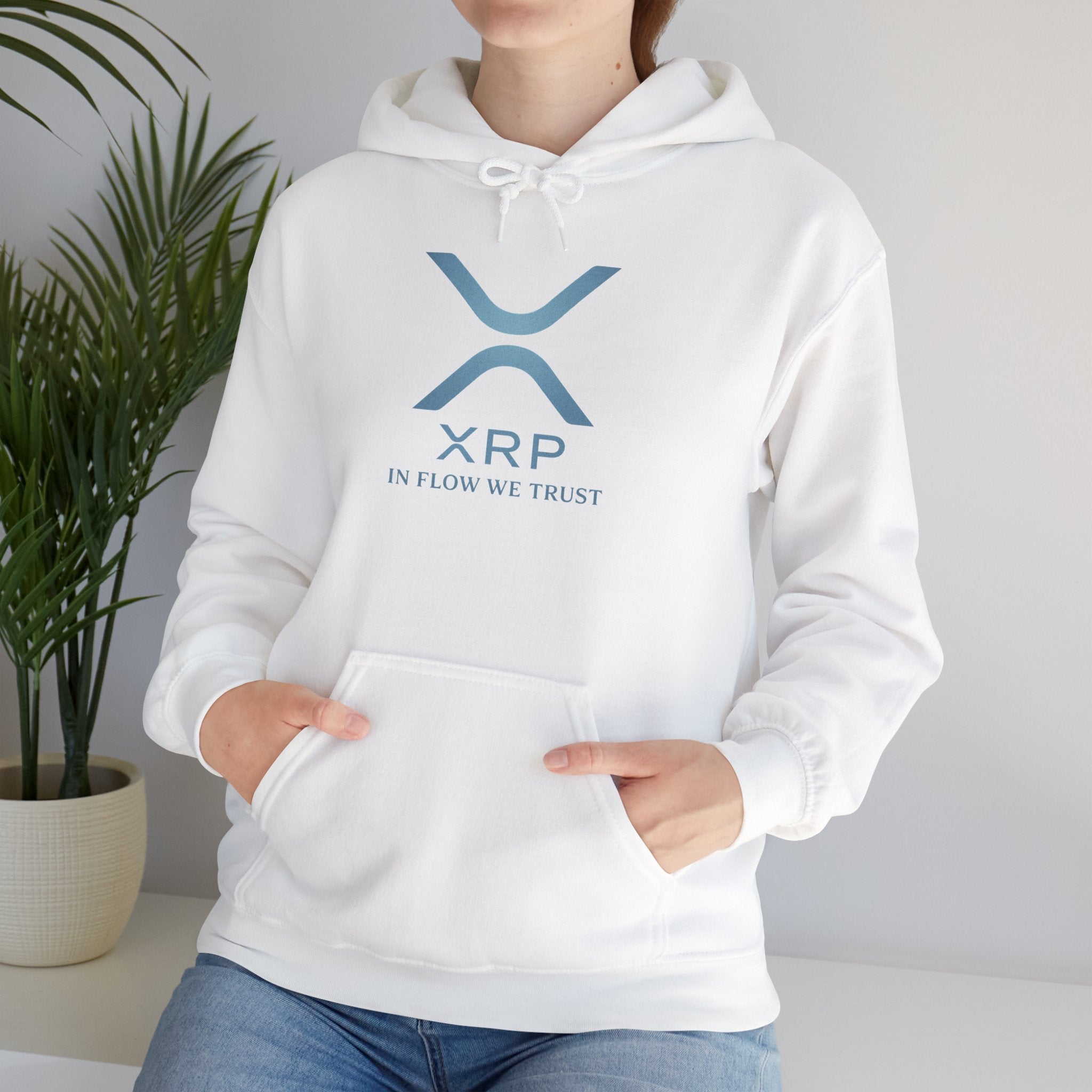 XRP Logo Hoodie – "In Flow We Trust" Crypto Sweatshirt
