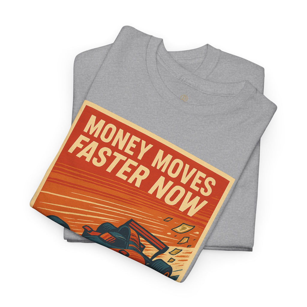 XRP 'Money Moves Faster Now' Racing Tee — Crypto Enthusiast T-Shirt