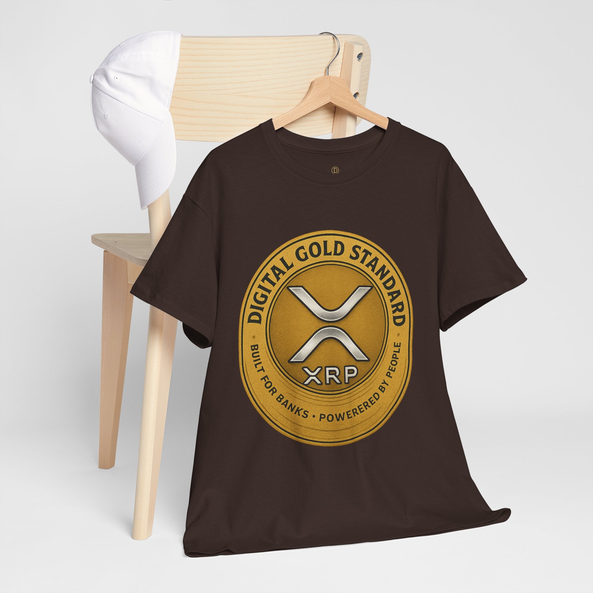 XRP Digital Gold Tee – Cryptocurrency Logo Shirt