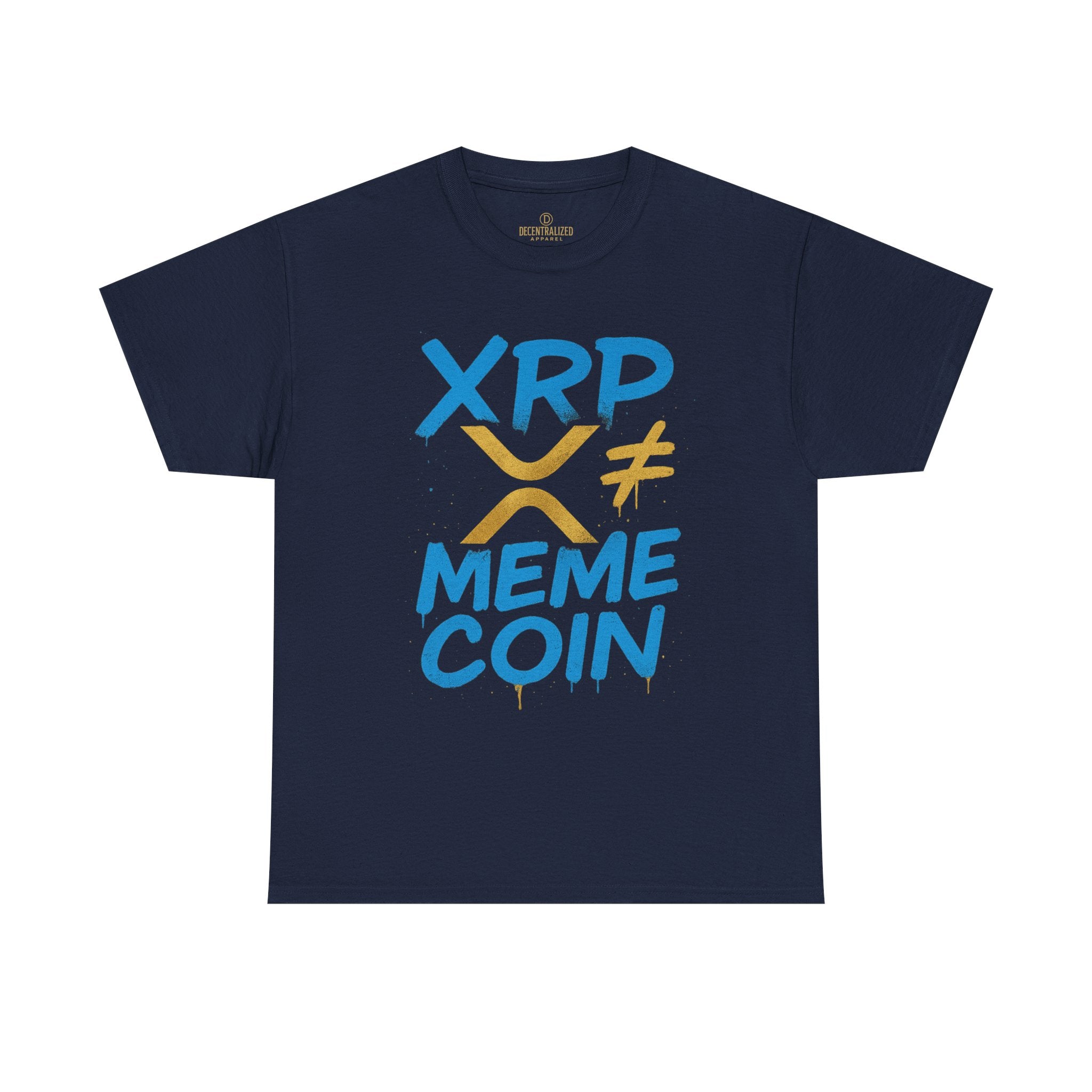 XRP ≠ Meme Coin T‑Shirt — Crypto Advocate Graphic Tee