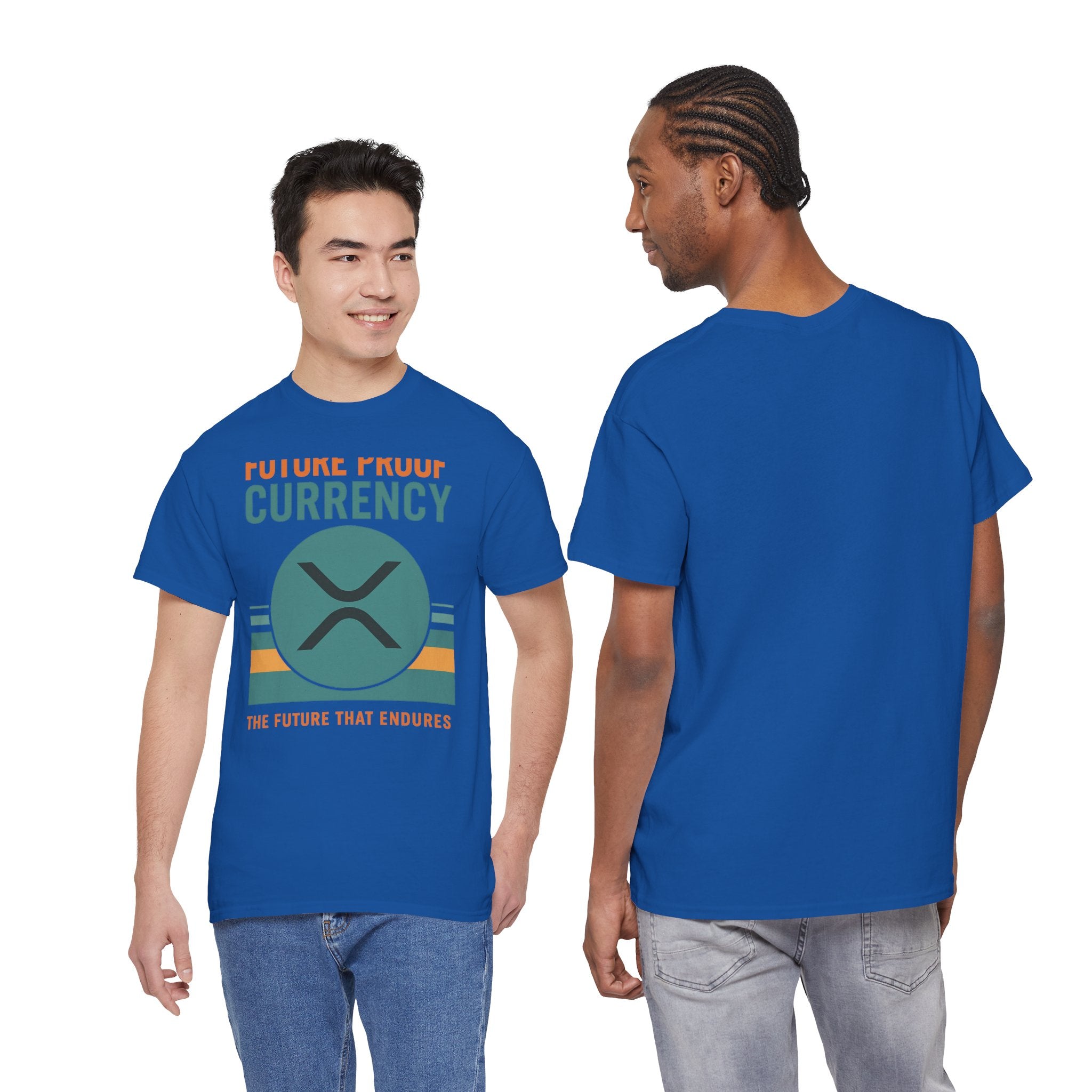 RIPPLE XRP 'Future Proof Currency' Graphic Tee — Crypto Retro Logo Shirt