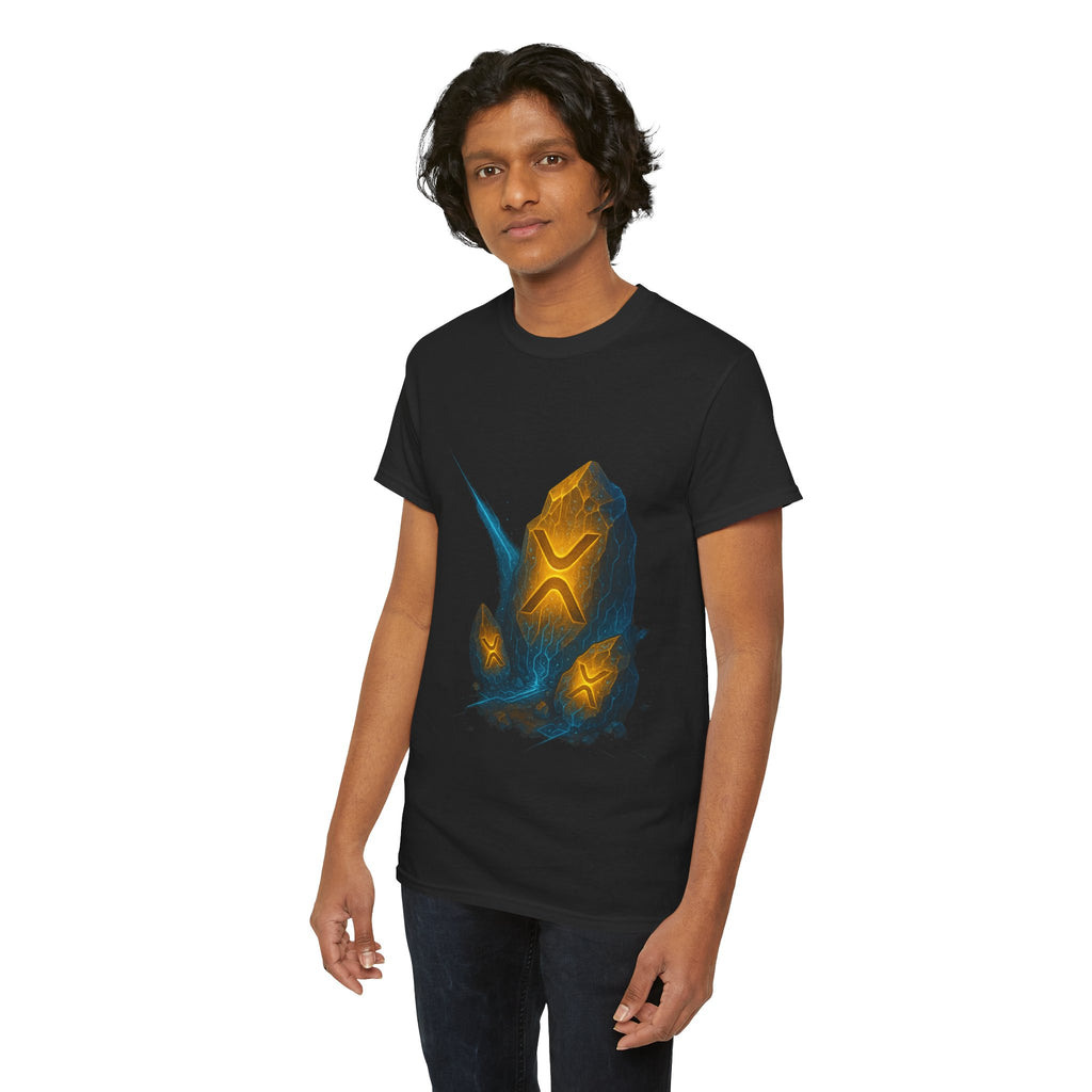Rune Stone Graphic Tee — Glowing Mystic Rock T-Shirt