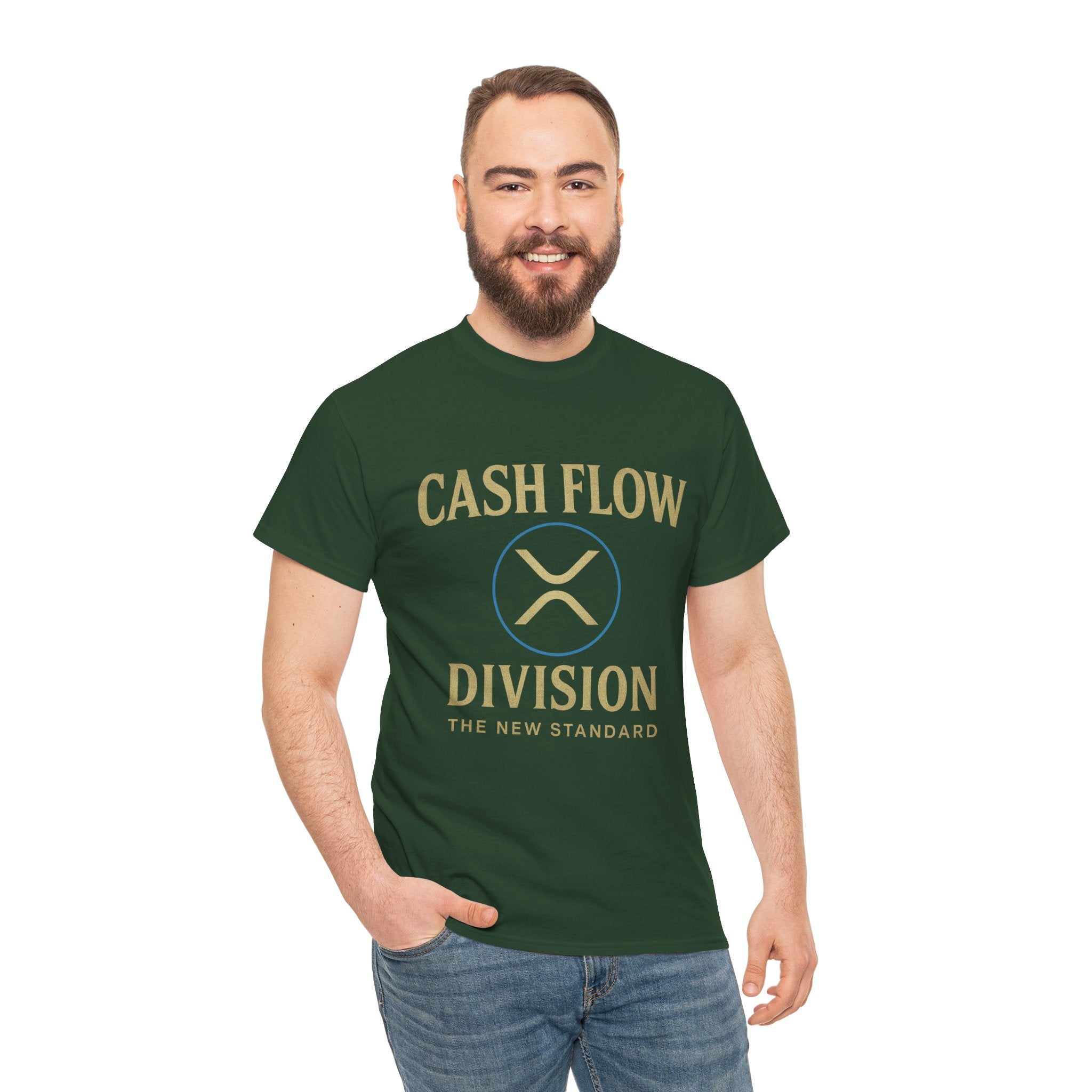 Cash Flow Division Tee — "The New Standard" Graphic T-Shirt