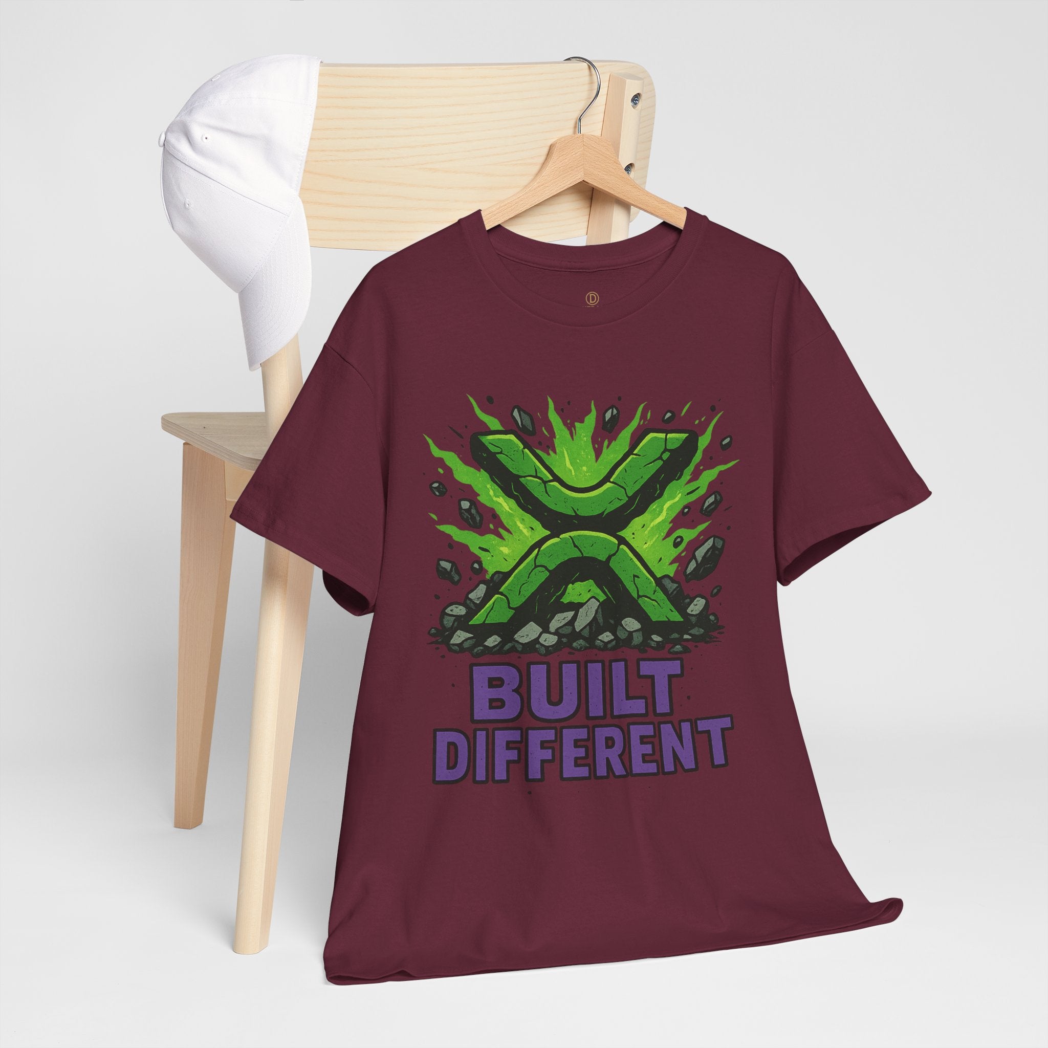 Built Different T-Shirt — Green Gamer Logo Tee