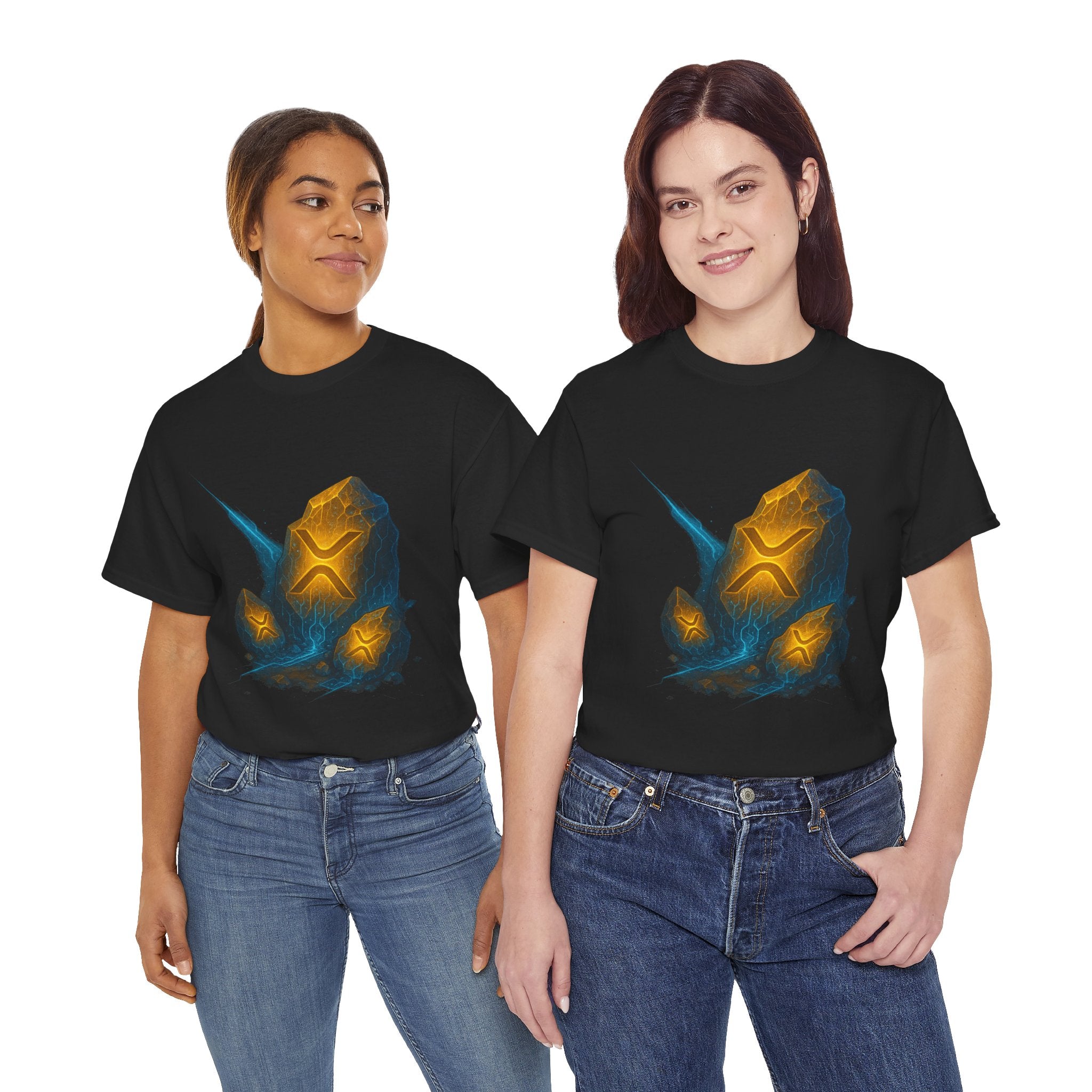 Rune Stone Graphic Tee — Glowing Mystic Rock T-Shirt