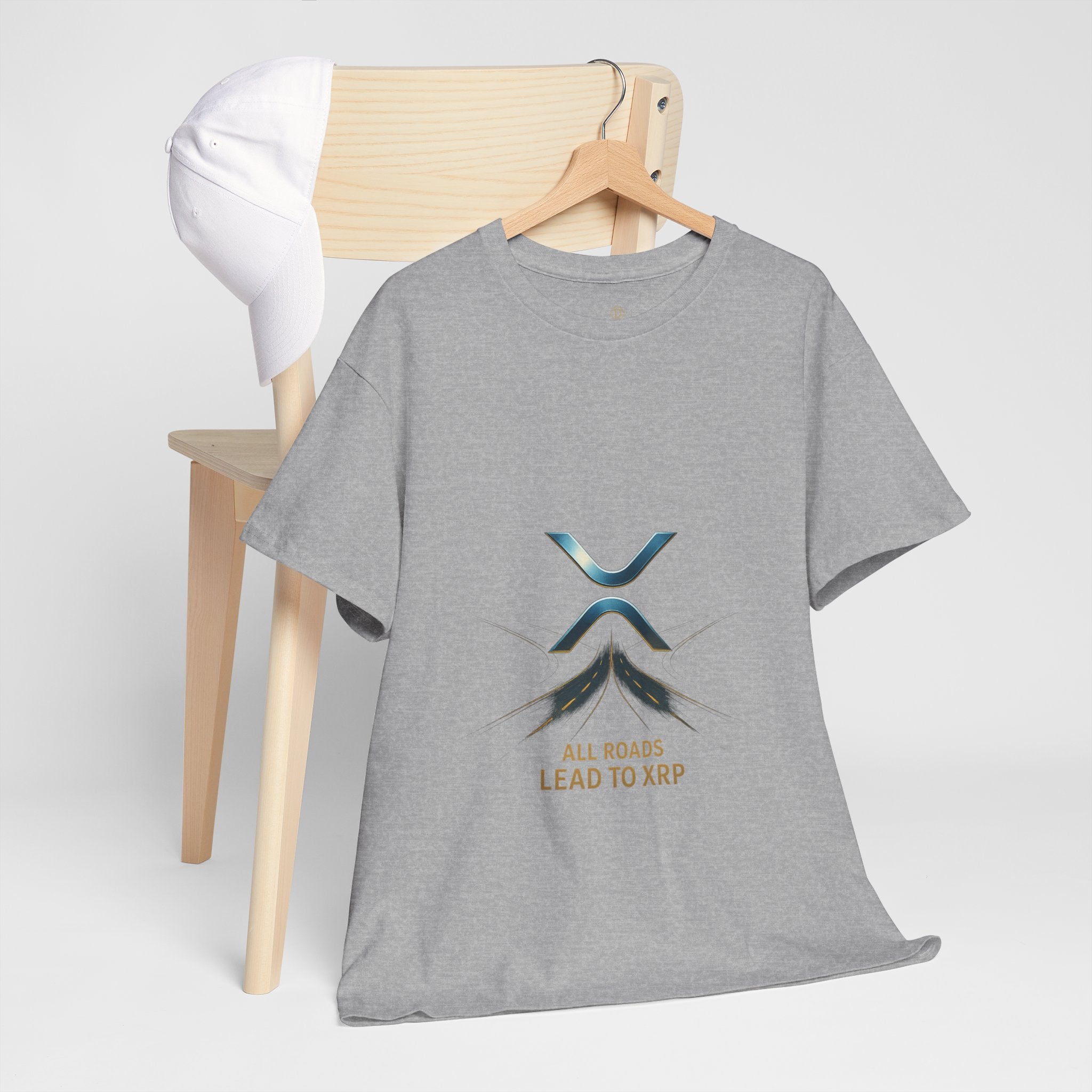 All Roads Lead to XRP T-Shirt — Crypto Ripple Logo Tee