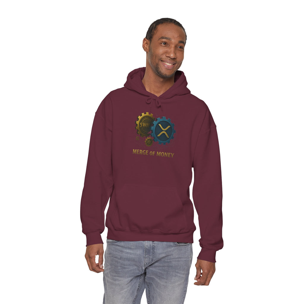 Merge of Money Hoodie — Financial Gears Graphic Pullover