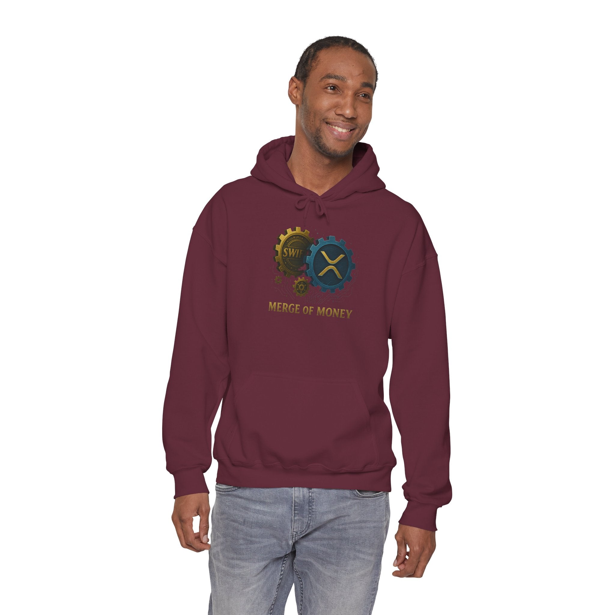 Merge of Money Hoodie — Financial Gears Graphic Pullover