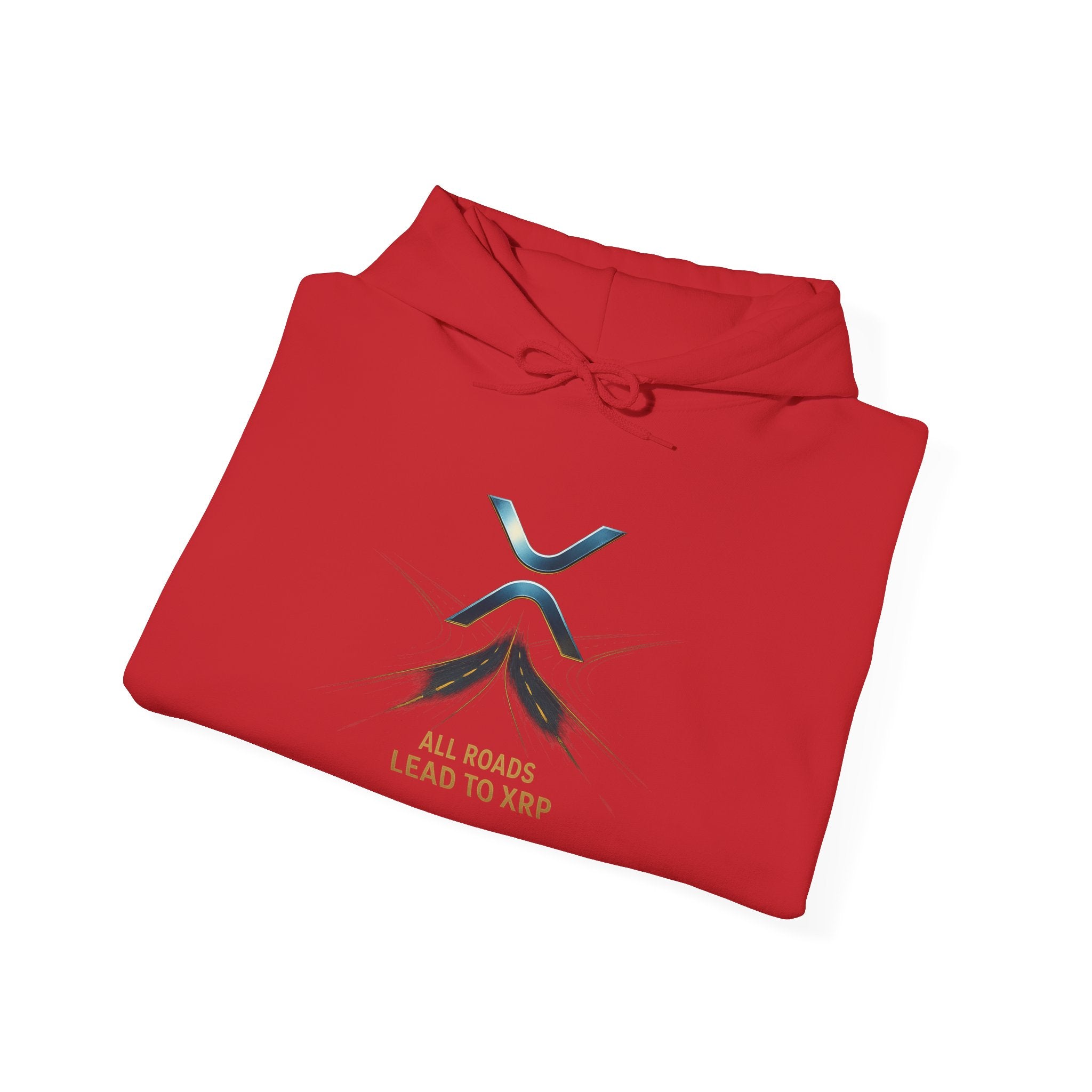 XRP Logo Hoodie — "All Roads Lead to XRP" Minimal Crypto Hoodie