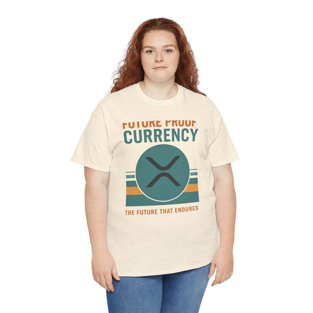 RIPPLE XRP 'Future Proof Currency' Graphic Tee — Crypto Retro Logo Shirt