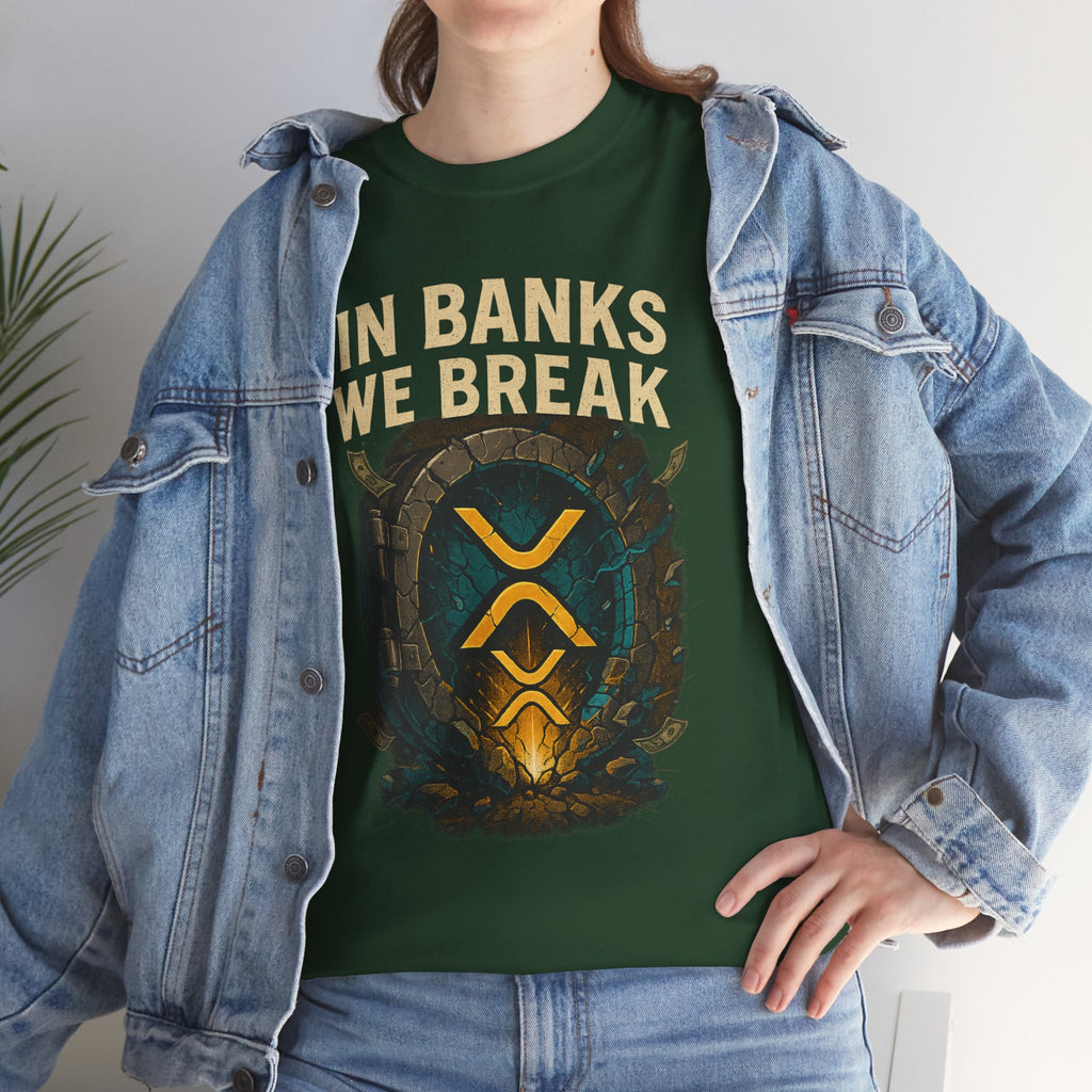 In Banks We Break XRP Crypto Graphic Tee