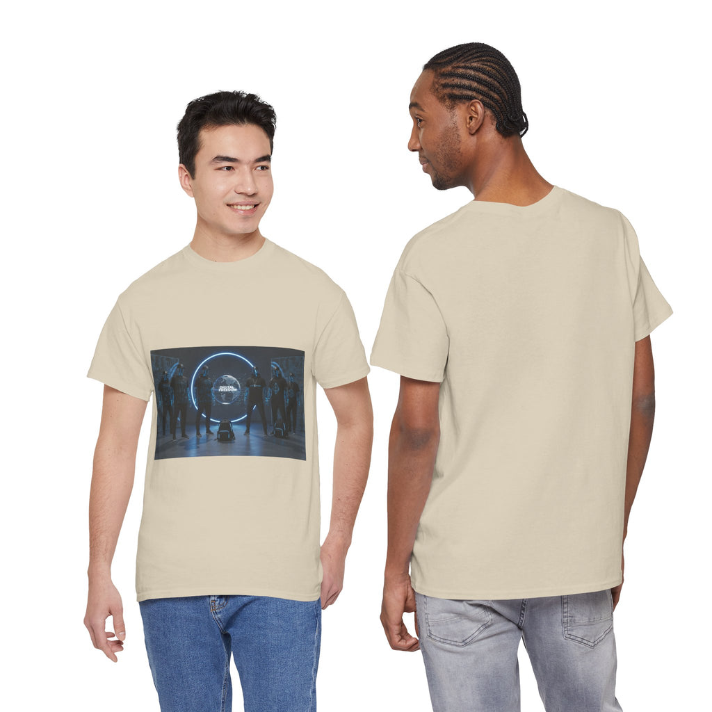 Sci‑Fi Portal Graphic Tee — Futuristic Neon Crew T-Shirt