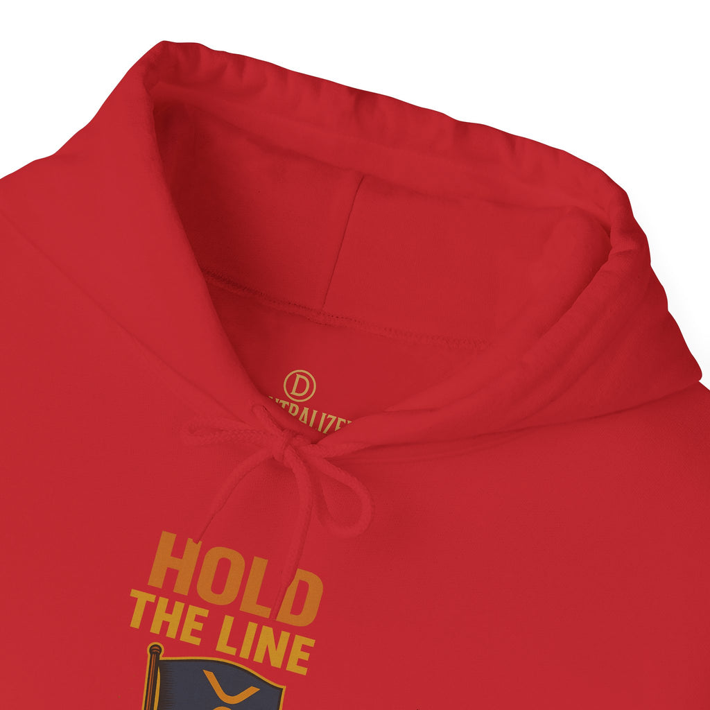 Hold The Line Hoodie — Flag & Fist Graphic Pullover