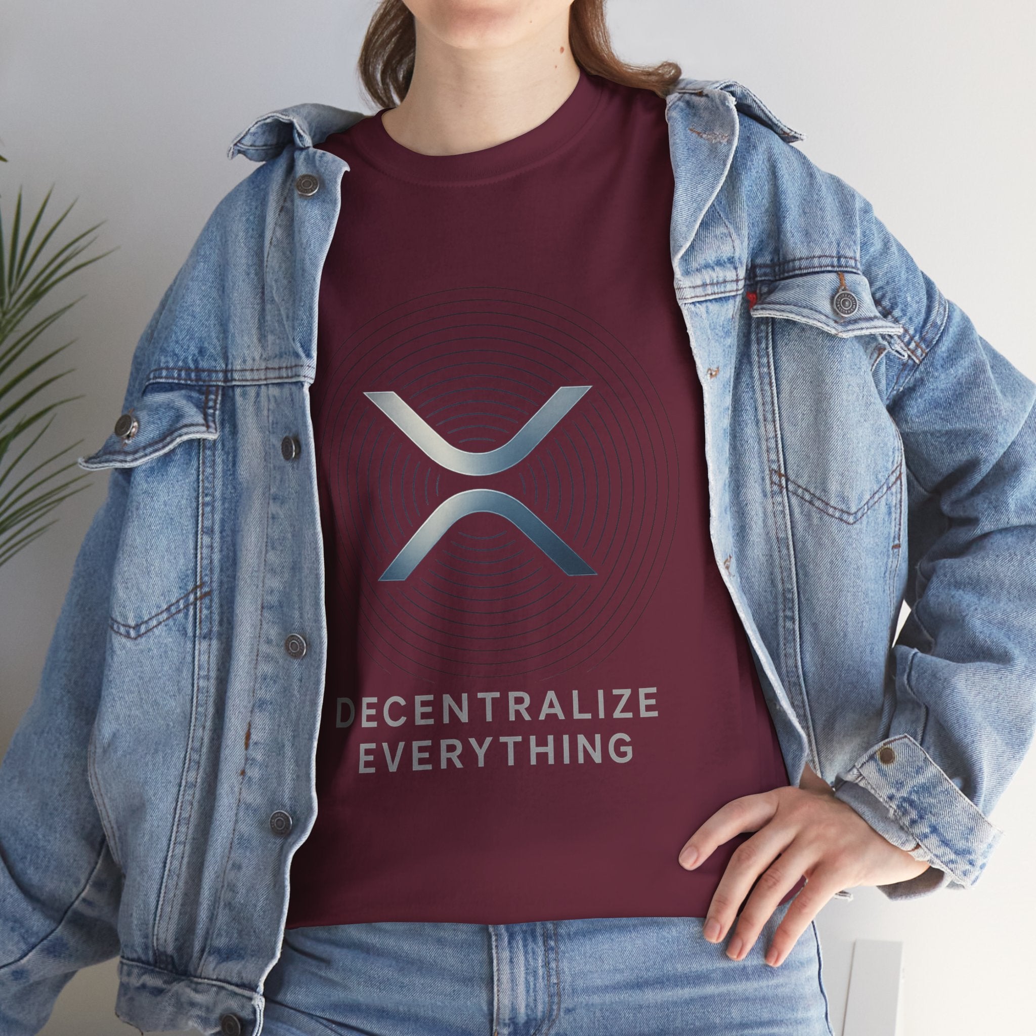 XRP 'Decentralize Everything' Tee - Crypto Logo T-Shirt