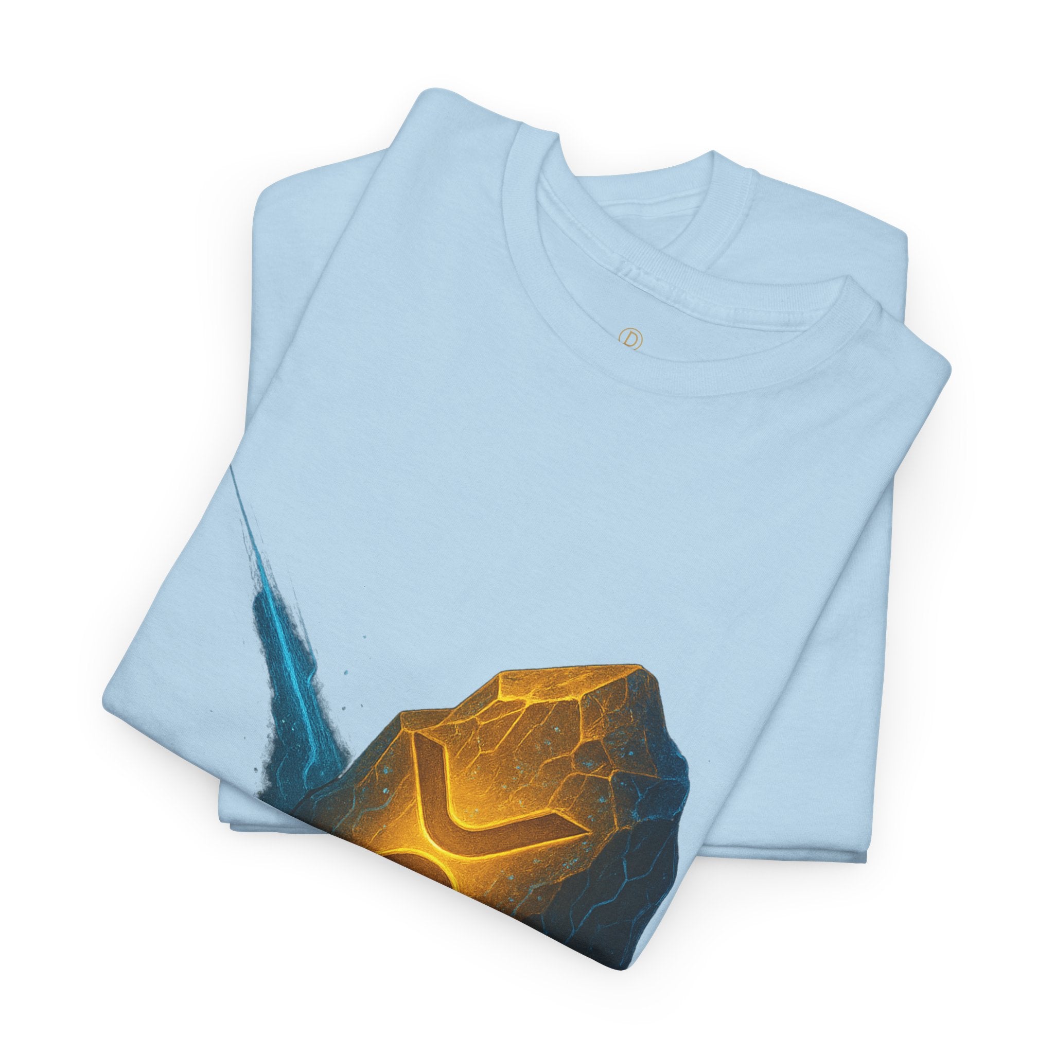 Rune Stone Graphic Tee — Glowing Mystic Rock T-Shirt