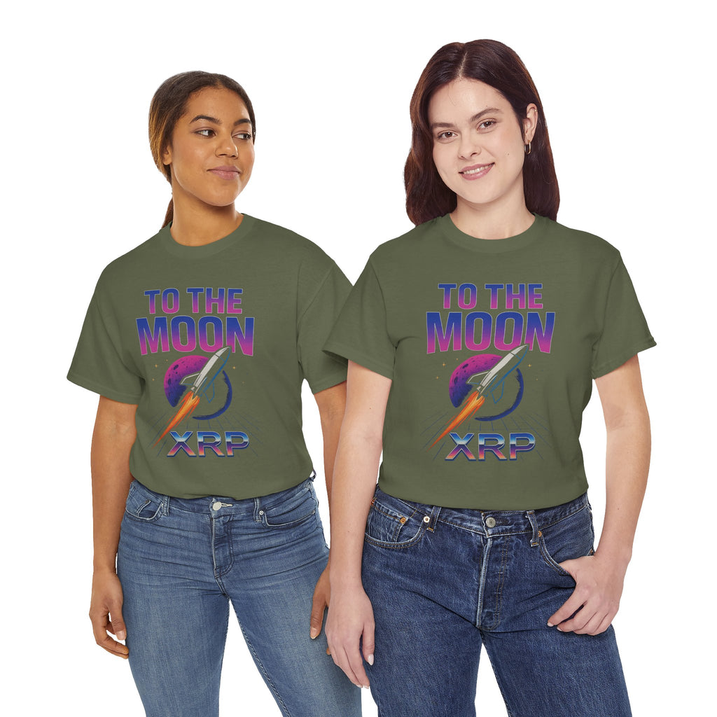 XRP 'To The Moon' T-Shirt — Crypto Investor Rocket Tee
