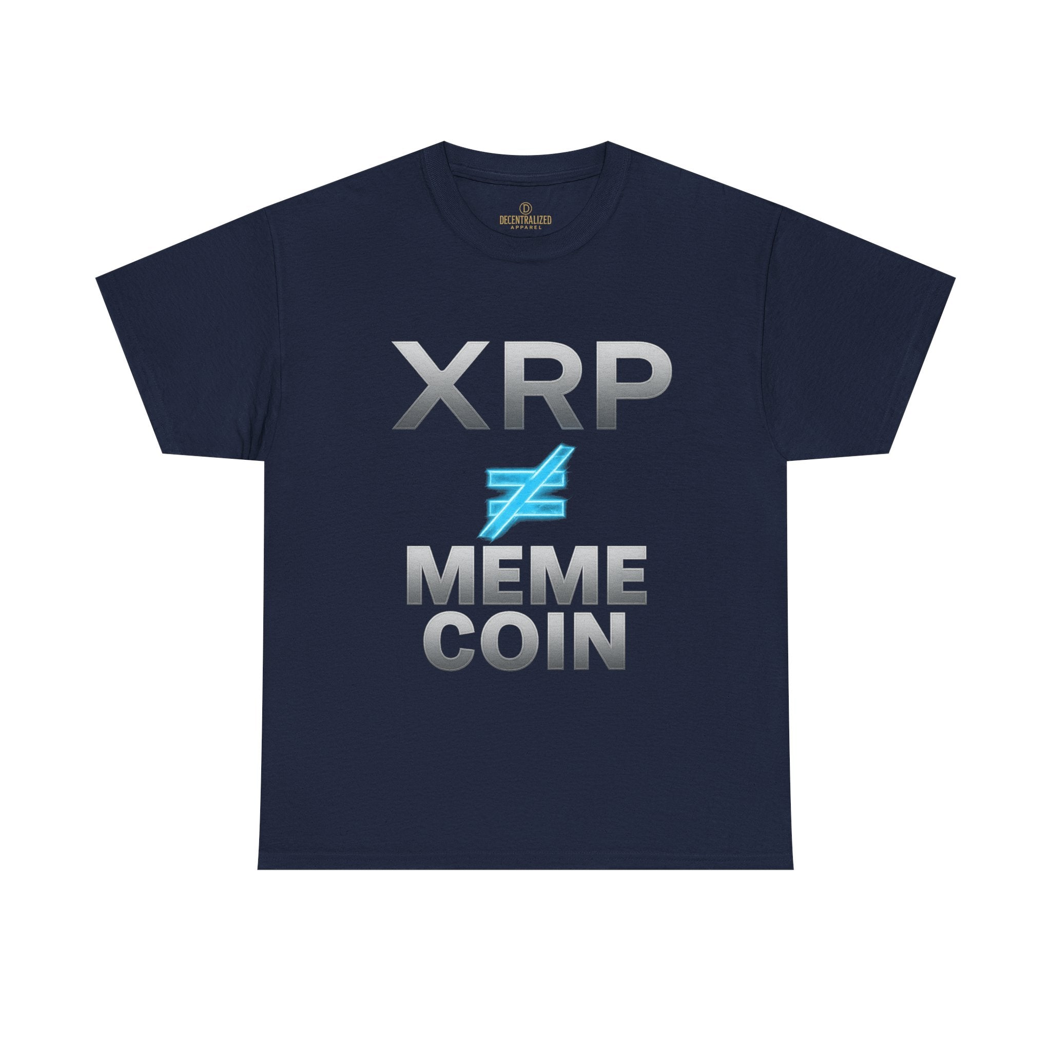 XRP ≠ Meme Coin T-Shirt — Crypto Investor Statement Tee