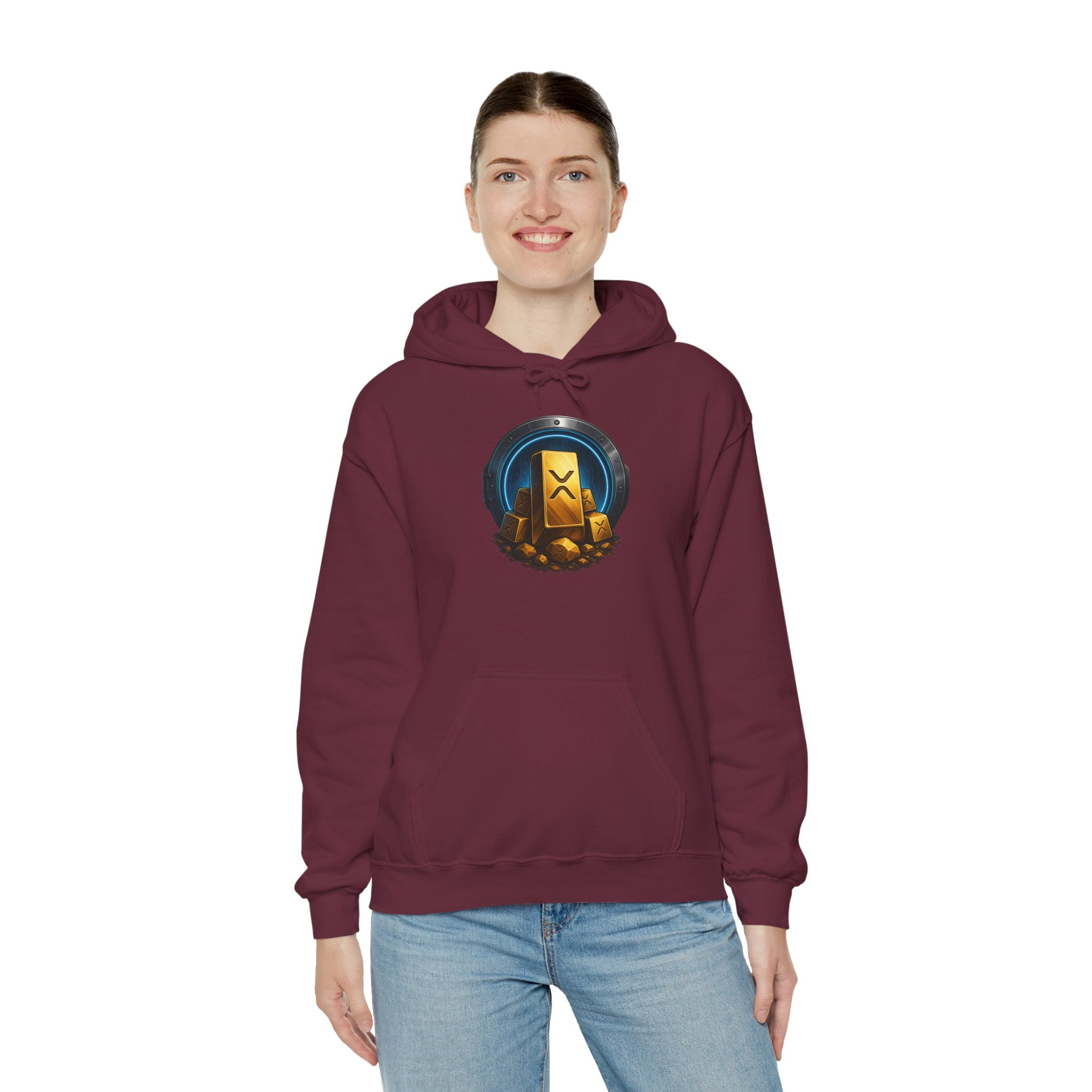 Gaming Treasure Hoodie — Gold Loot Chest Emblem