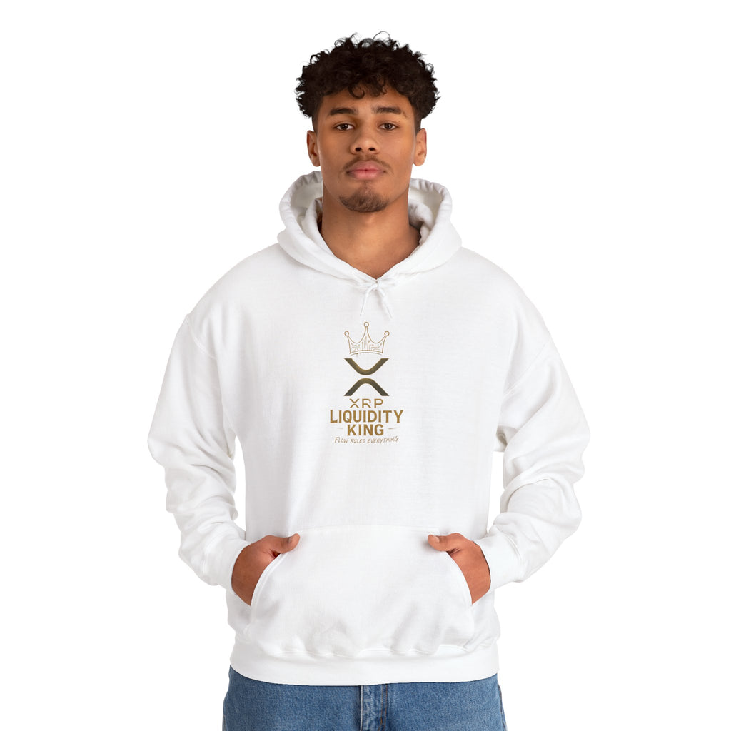 XRP Liquidity King Hoodie — Crypto Logo Pullover for Traders & Investors