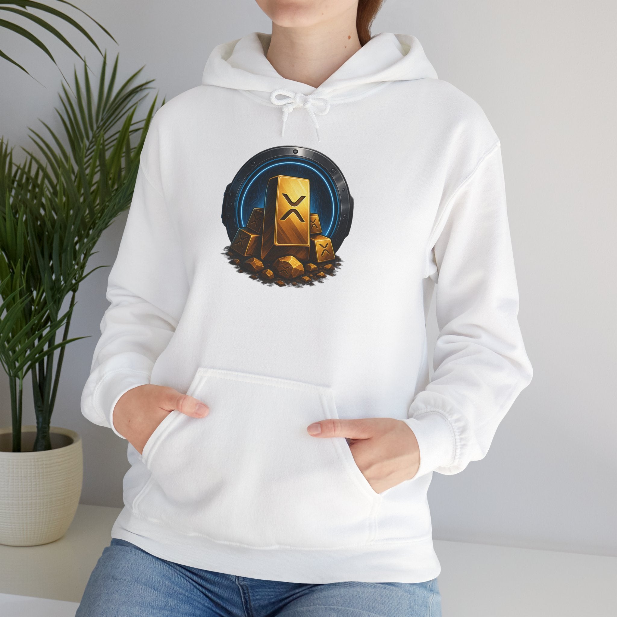 Gaming Treasure Hoodie — Gold Loot Chest Emblem