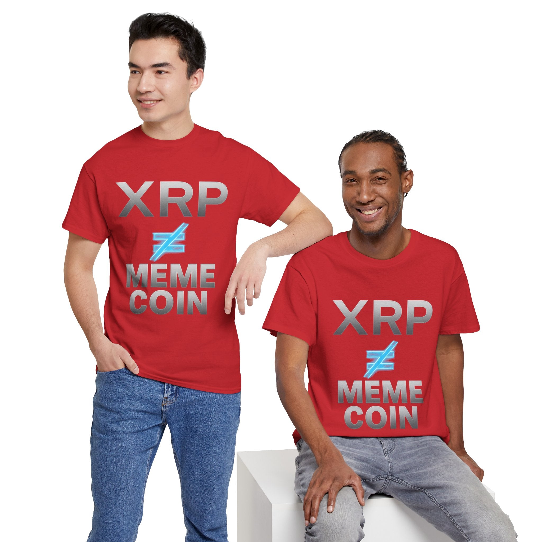 XRP ≠ Meme Coin T-Shirt — Crypto Investor Statement Tee