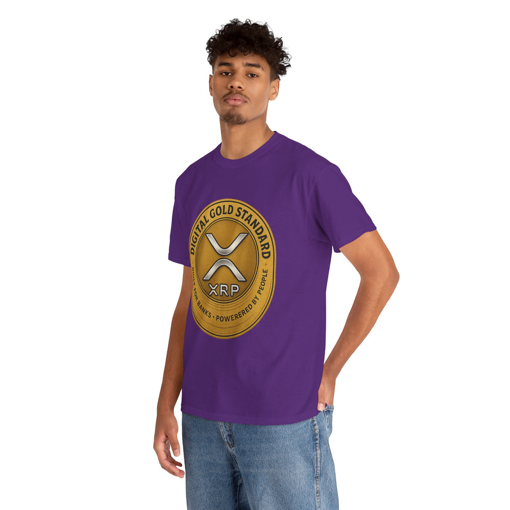 XRP Digital Gold Tee – Cryptocurrency Logo Shirt