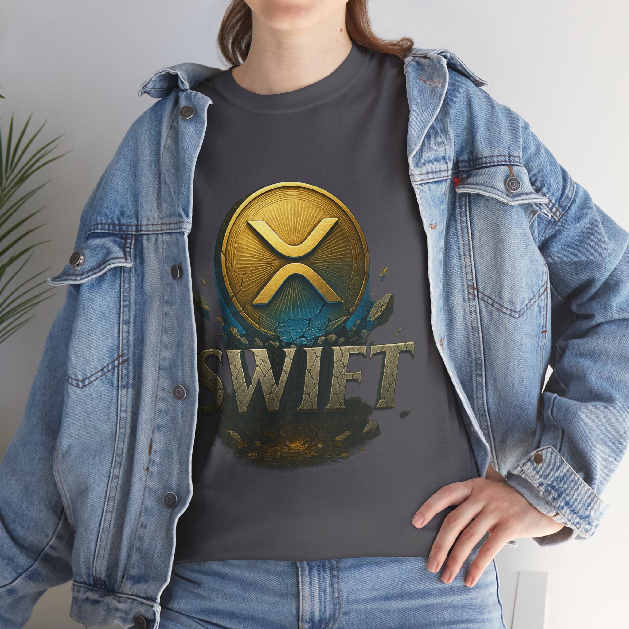 XRP Swift Cryptocurrency T‑Shirt — Ripple Coin Logo Graphic Tee