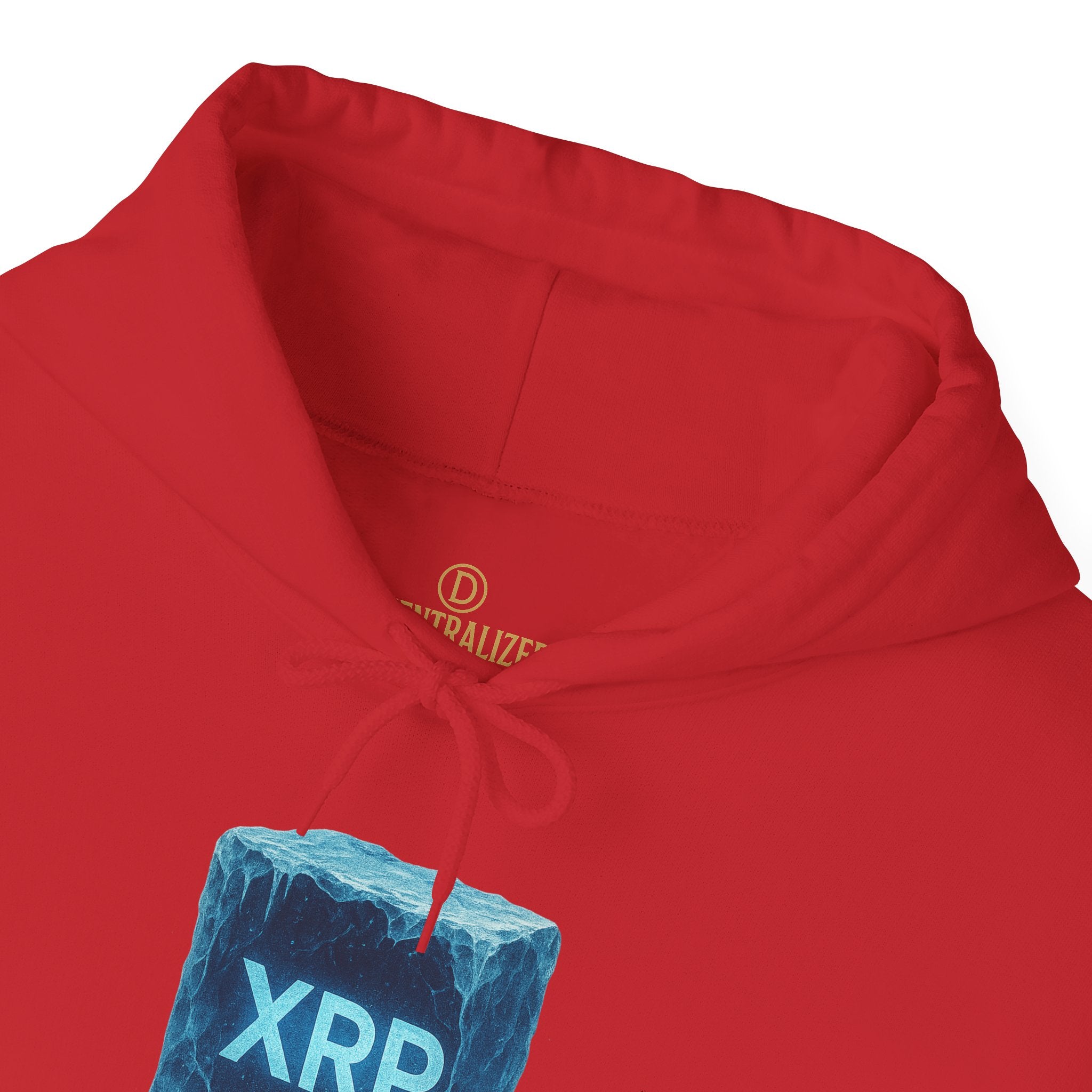 XRP Frozen Cube Hoodie — Crypto Ice Block Sweater for XRP Fans