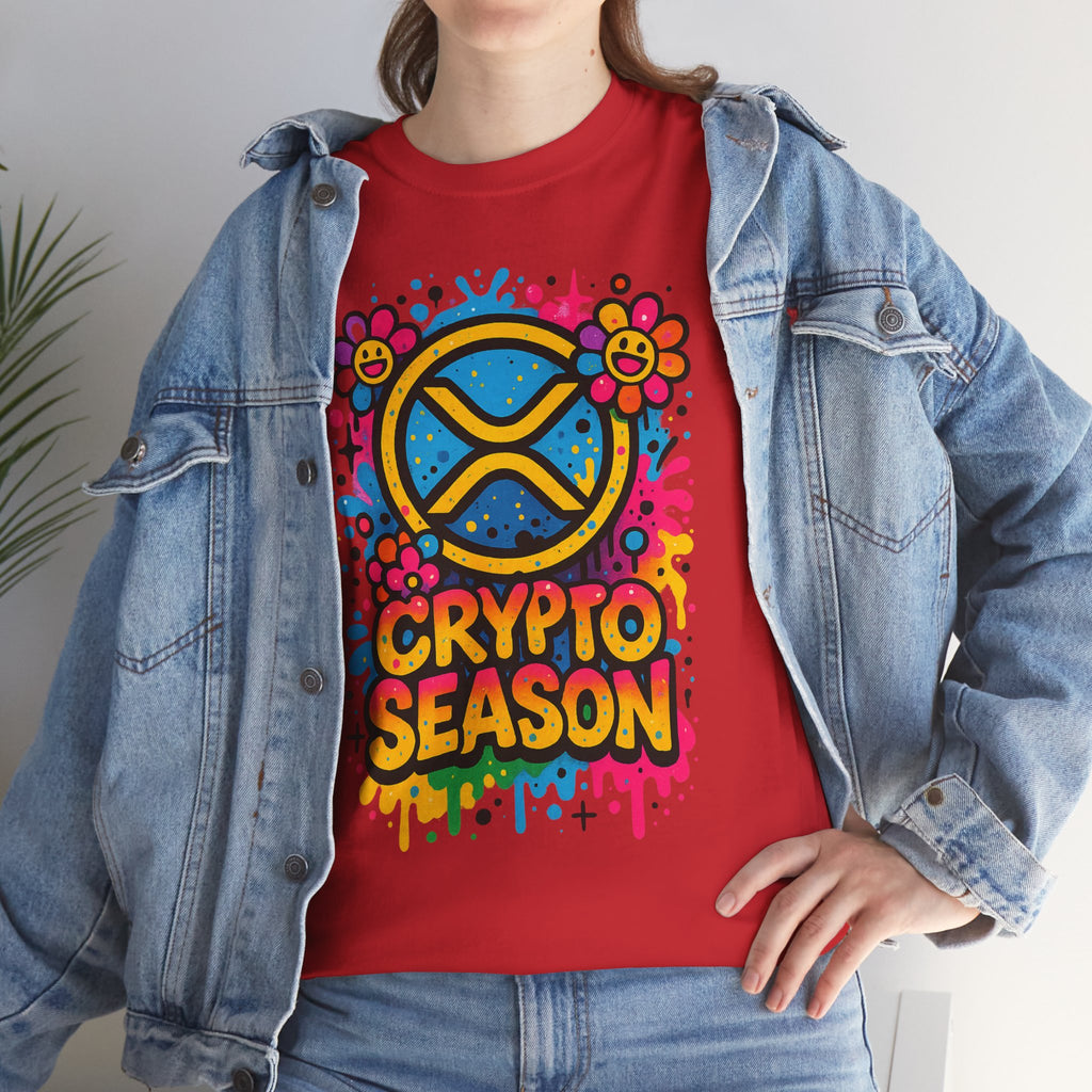 Crypto Season T-Shirt — Colorful Ripple XRP Logo Tee