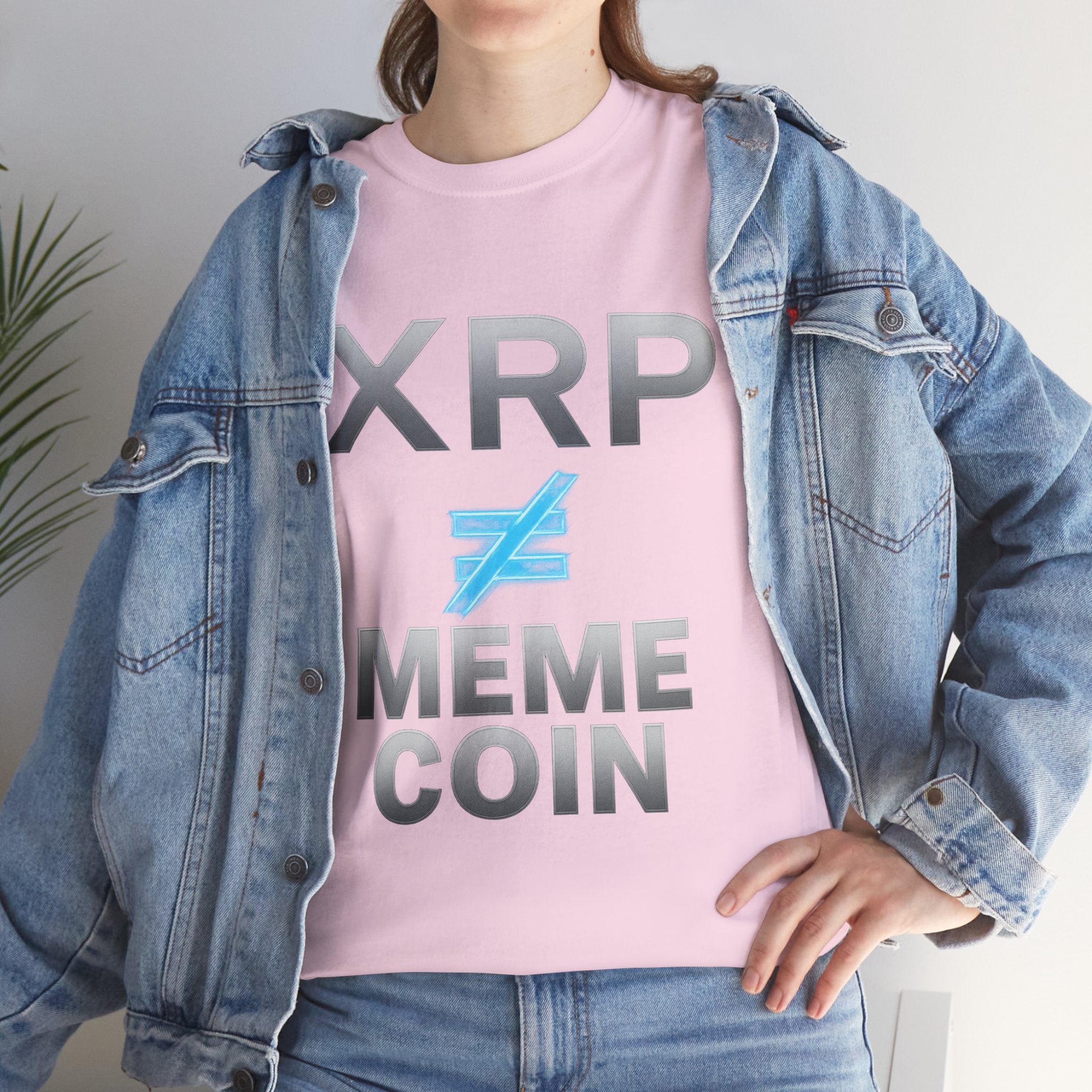XRP ≠ Meme Coin T-Shirt — Crypto Investor Statement Tee