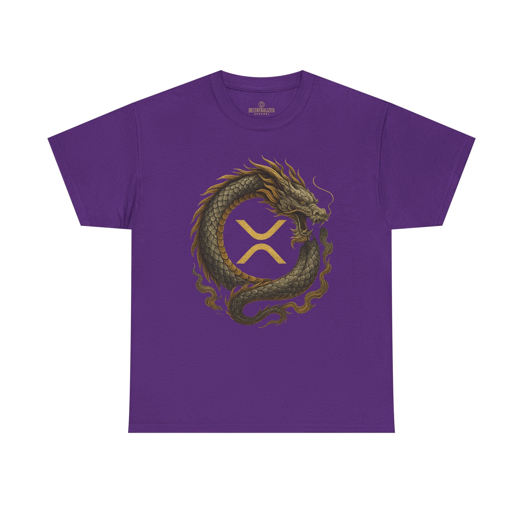 Dragon XRP Logo T-Shirt — Crypto XRP Circle Dragon Graphic Tee