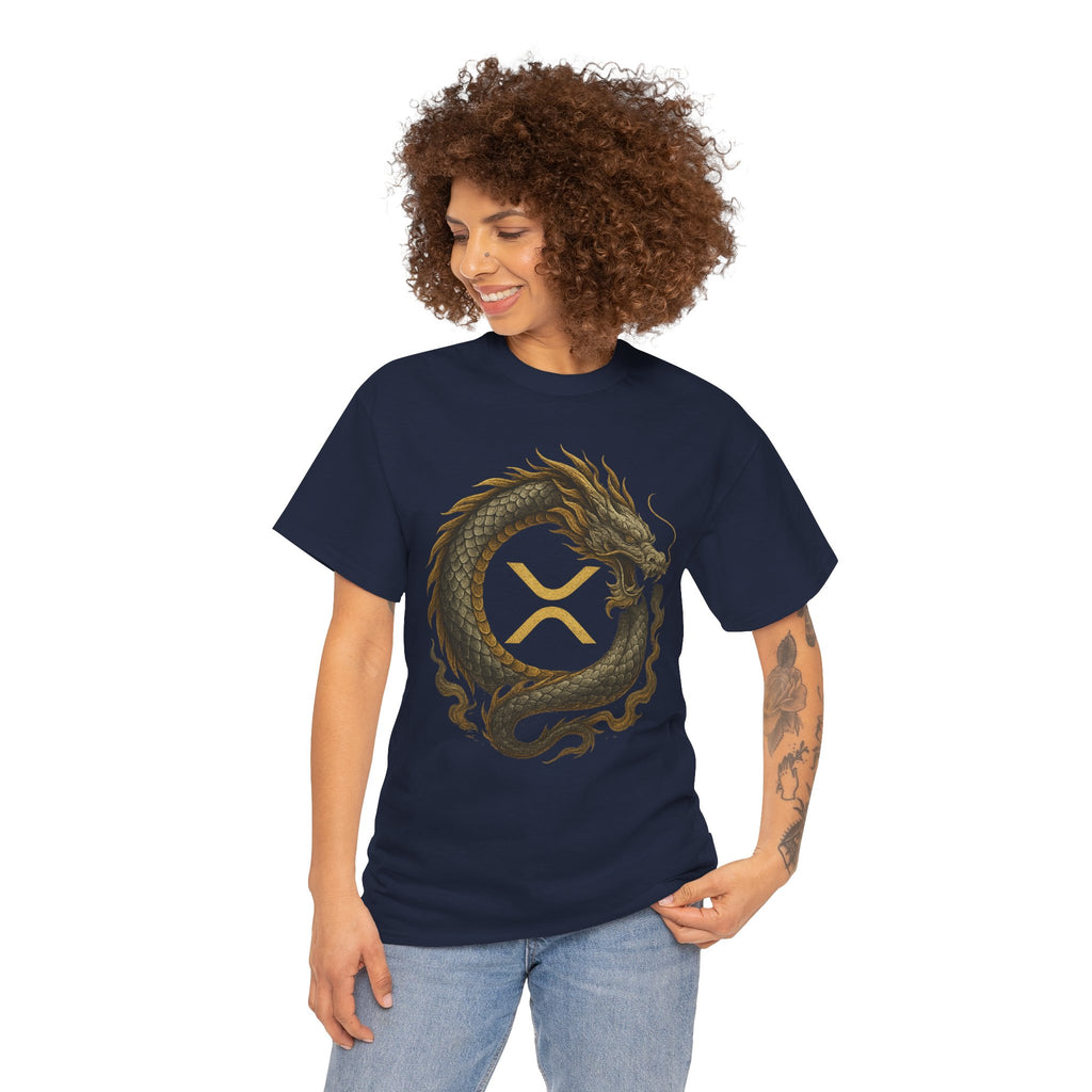 Dragon XRP Logo T-Shirt — Crypto XRP Circle Dragon Graphic Tee