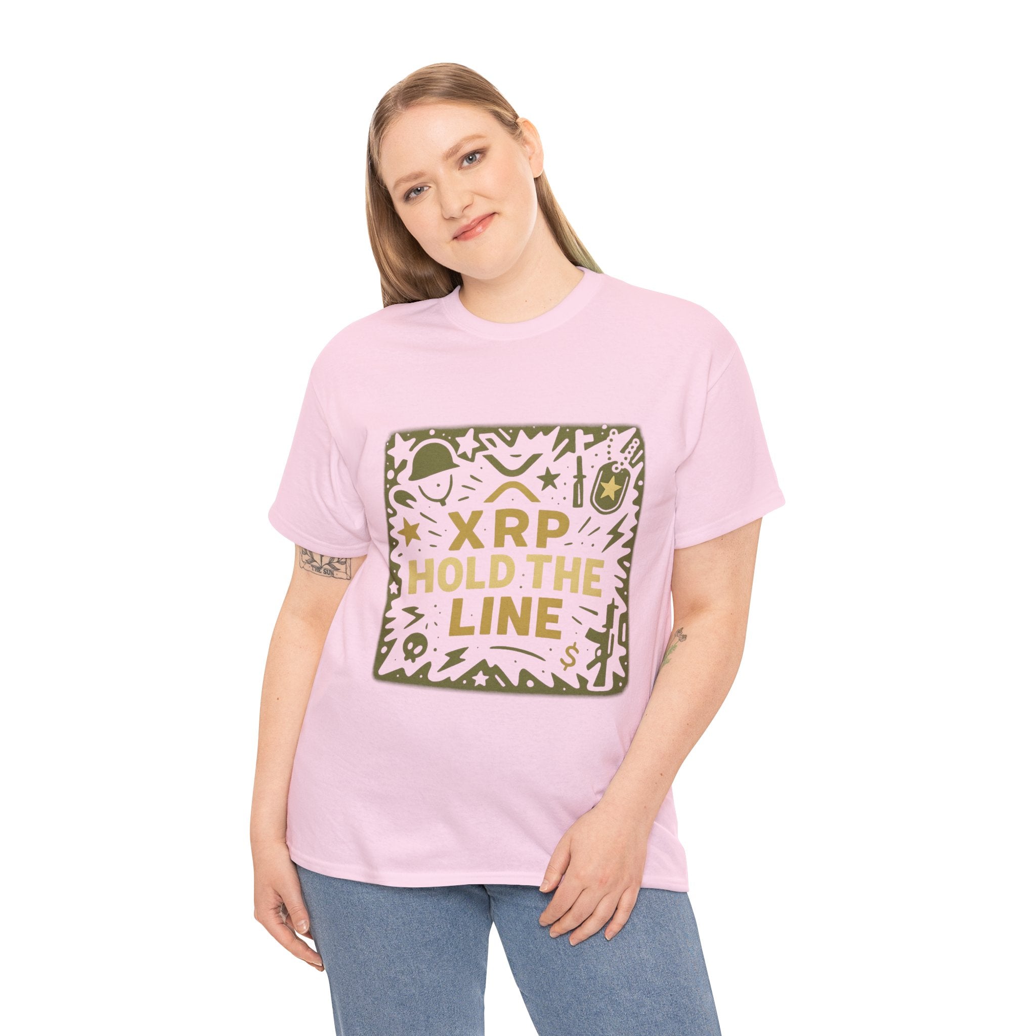 T-Shirt — XRP Hold The Line Crypto Graphic Tee