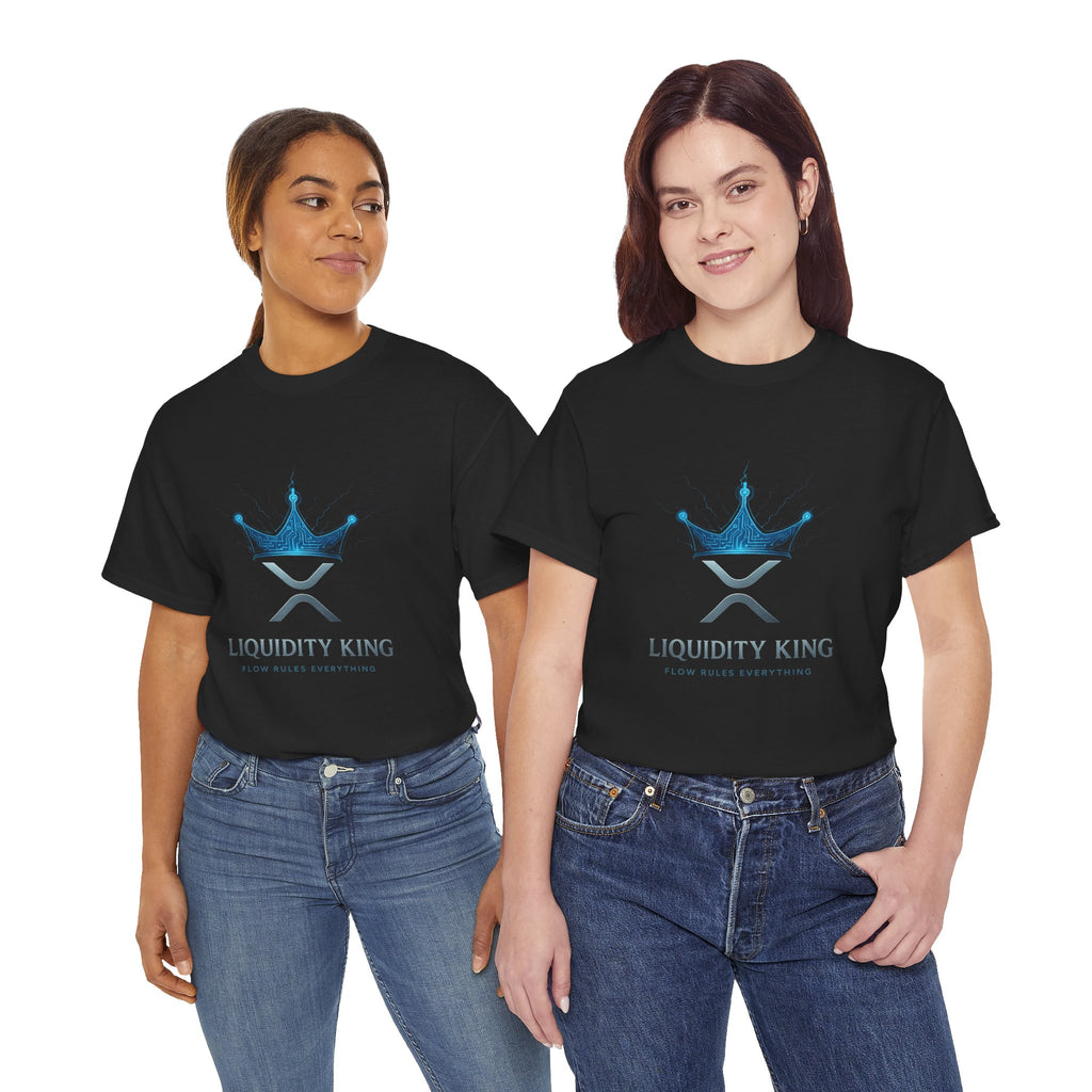 RIPPLE Liquidity King T-Shirt — Crypto XRP Crown Tee