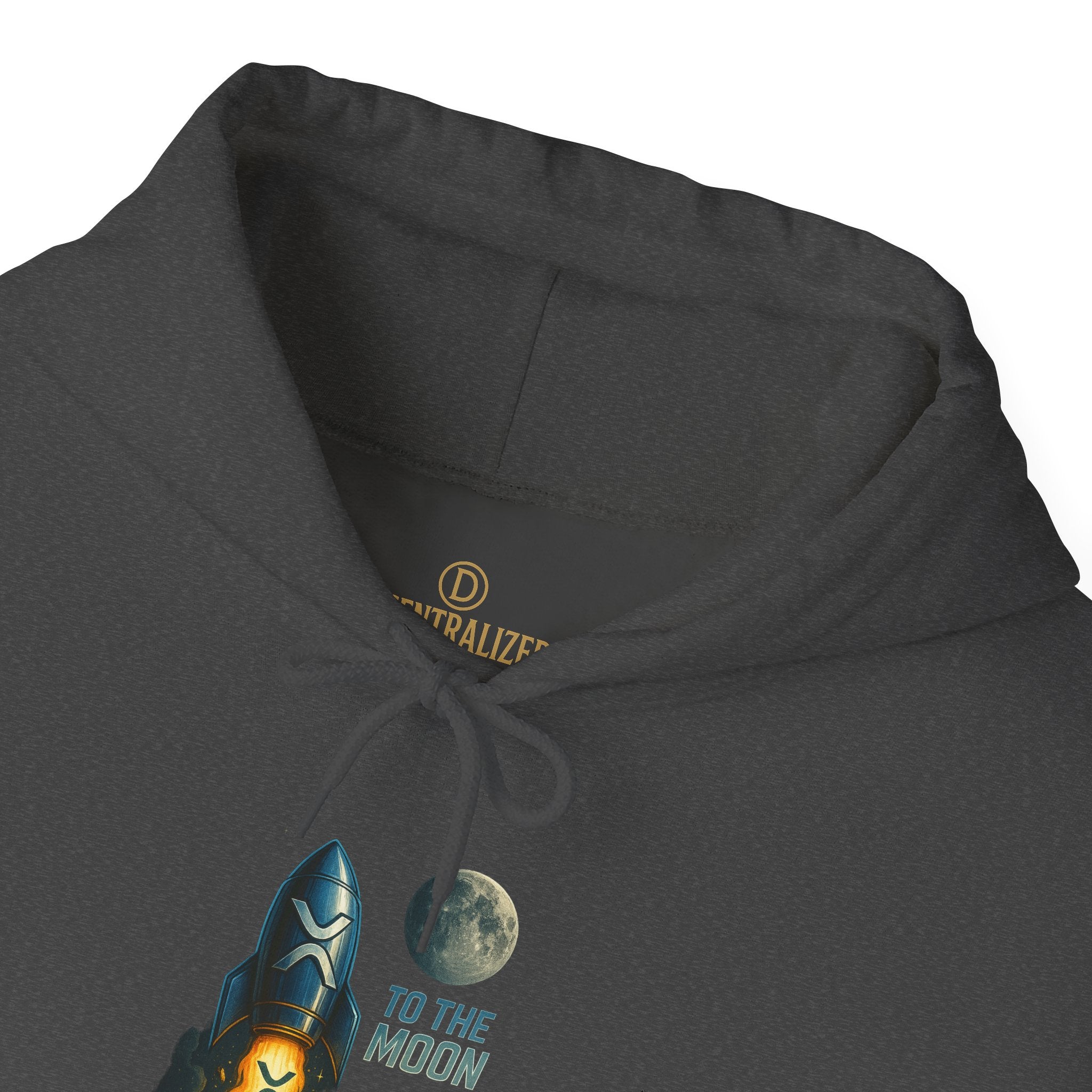 To the Moon Rocket Hoodie — Space Graphic Pullover