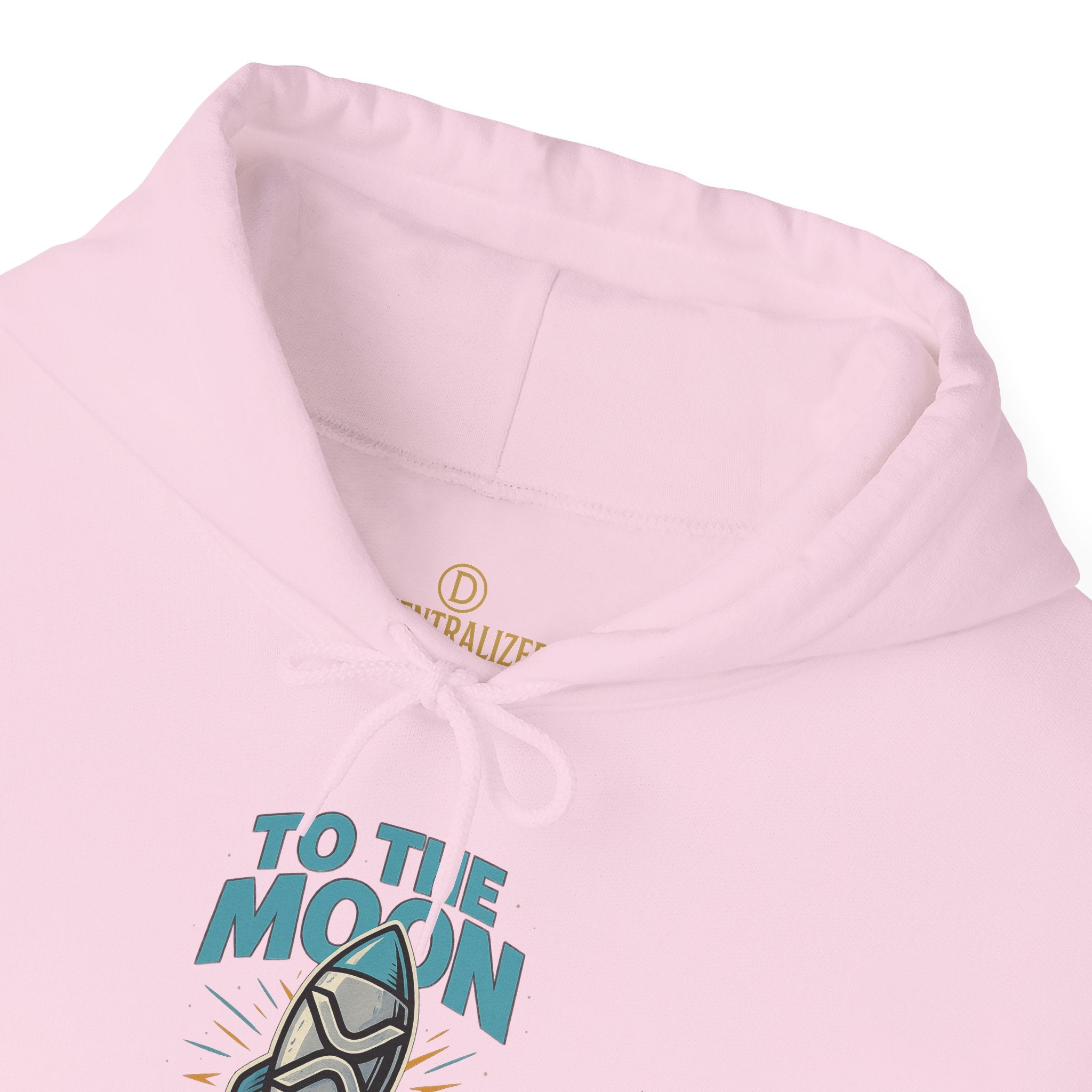 Hoodie — 'To The Moon' Rocket Graphic Pullover