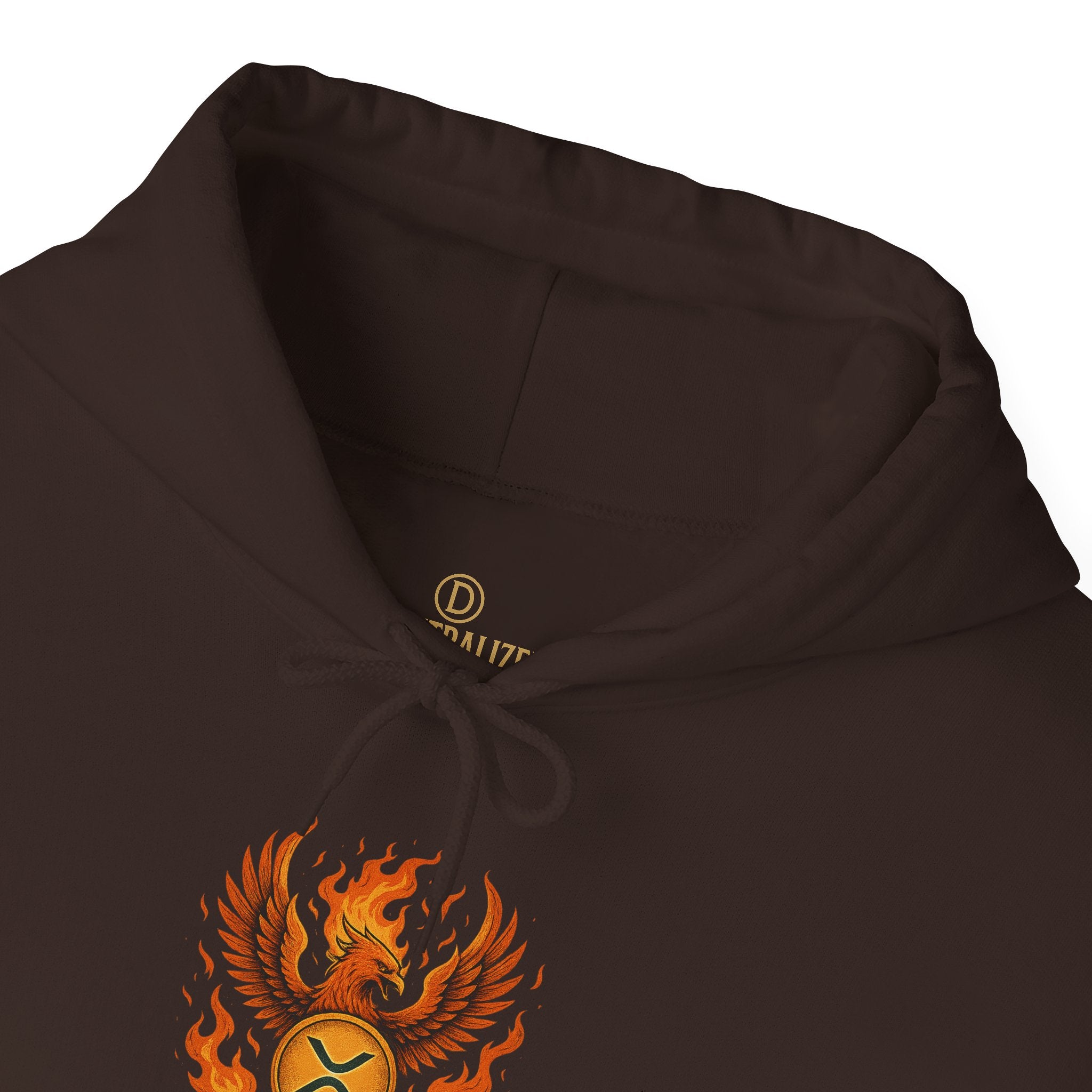 Phoenix Coin Hoodie — Fiery Phoenix Crest Sweatshirt