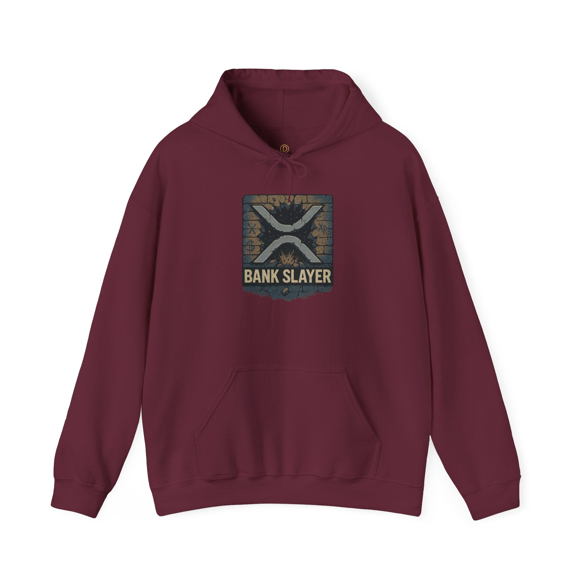 Bank Slayer Hoodie - Vintage Tactical Crest Graphic Sweatshirt