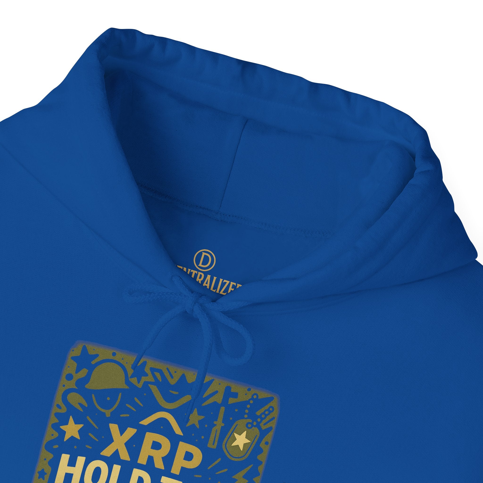 XRP Hold The Line Hoodie — Crypto Supporter Graphic Hooded Sweatshirt