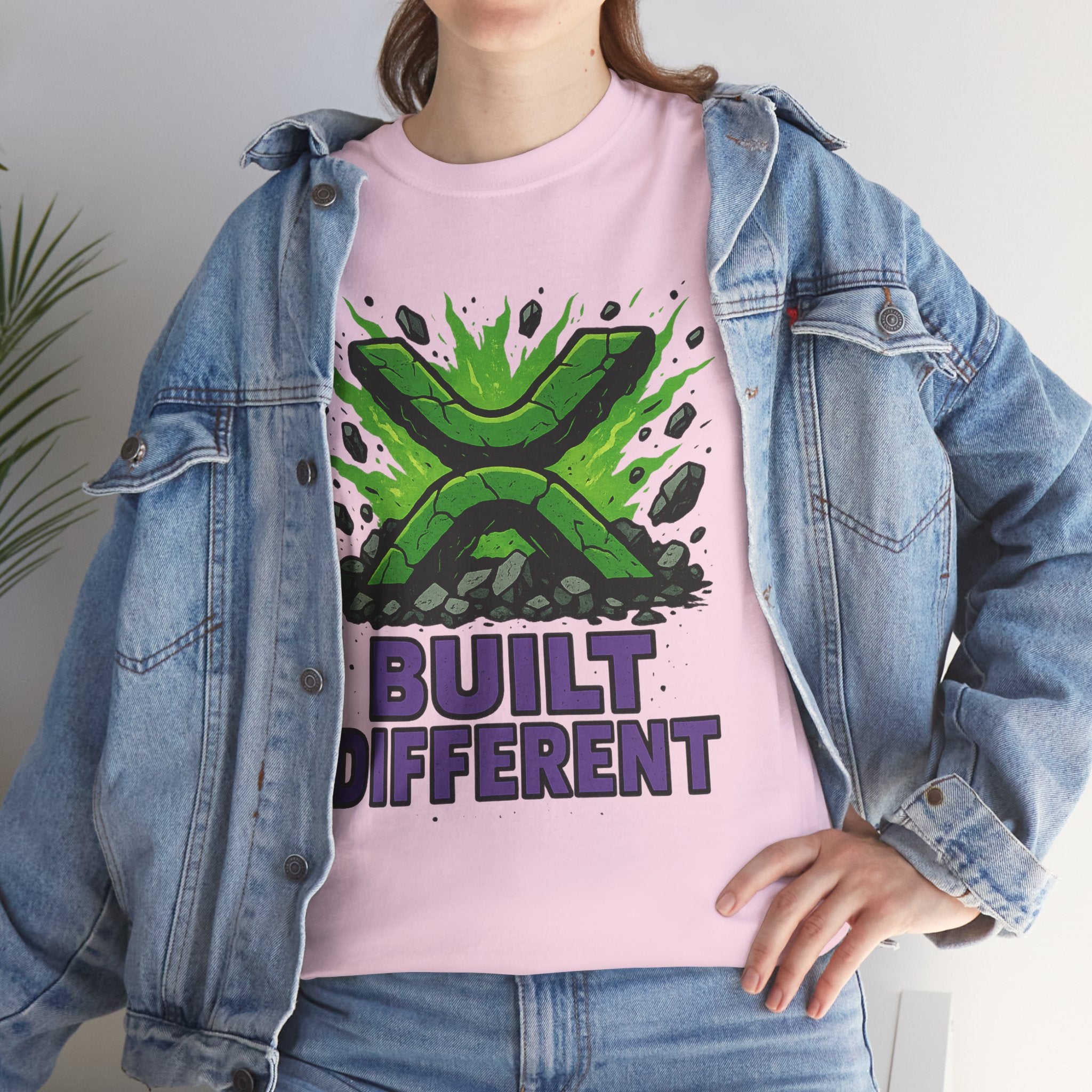 Built Different T-Shirt — Green Gamer Logo Tee