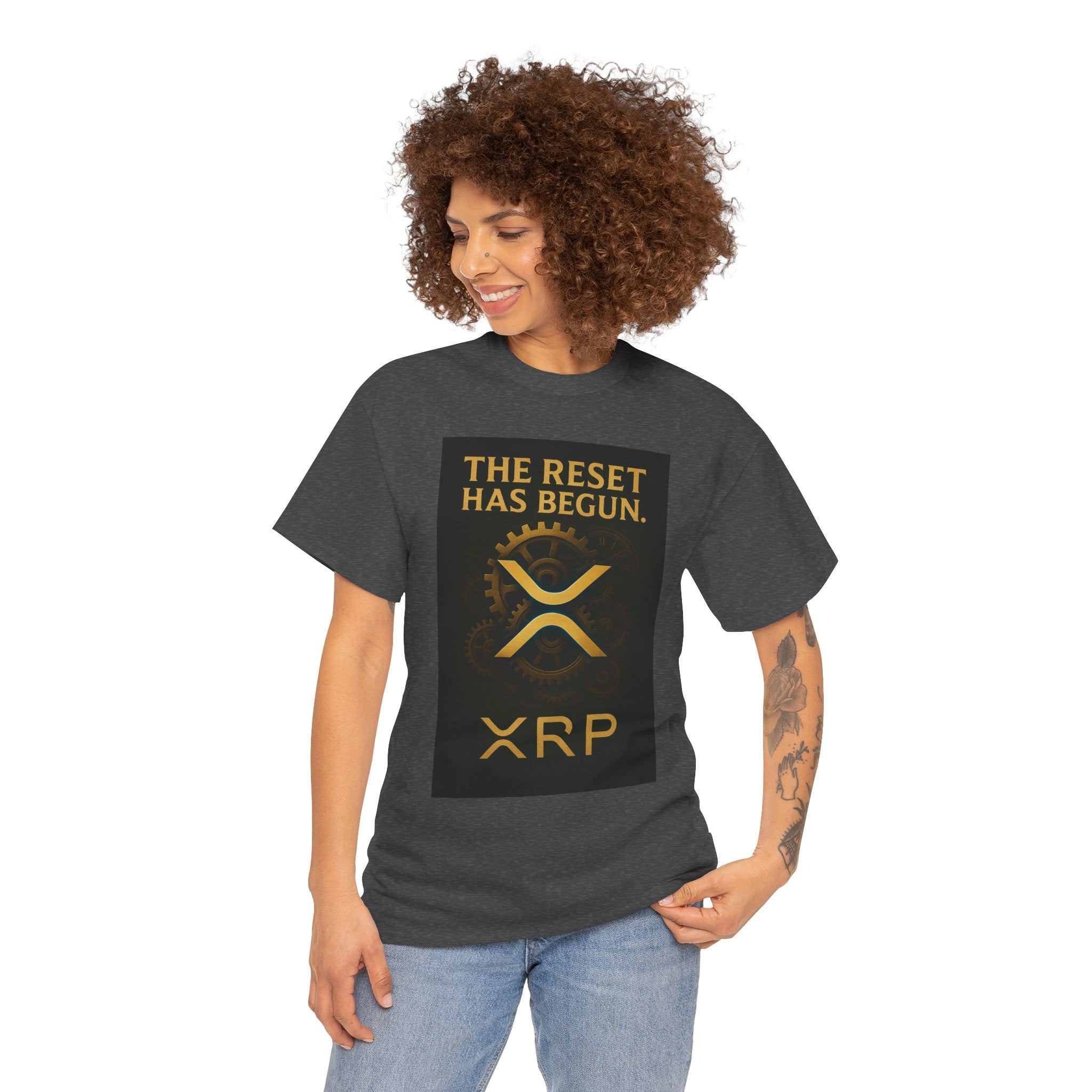 XRP Crypto Tee — "The Reset Has Begun" Bitcoin Alternative Shirt