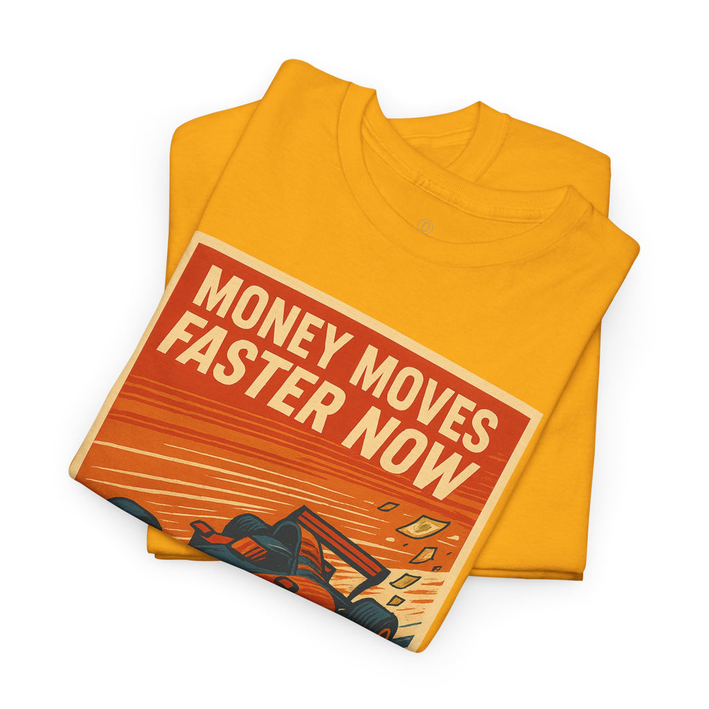 XRP 'Money Moves Faster Now' Racing Tee — Crypto Enthusiast T-Shirt