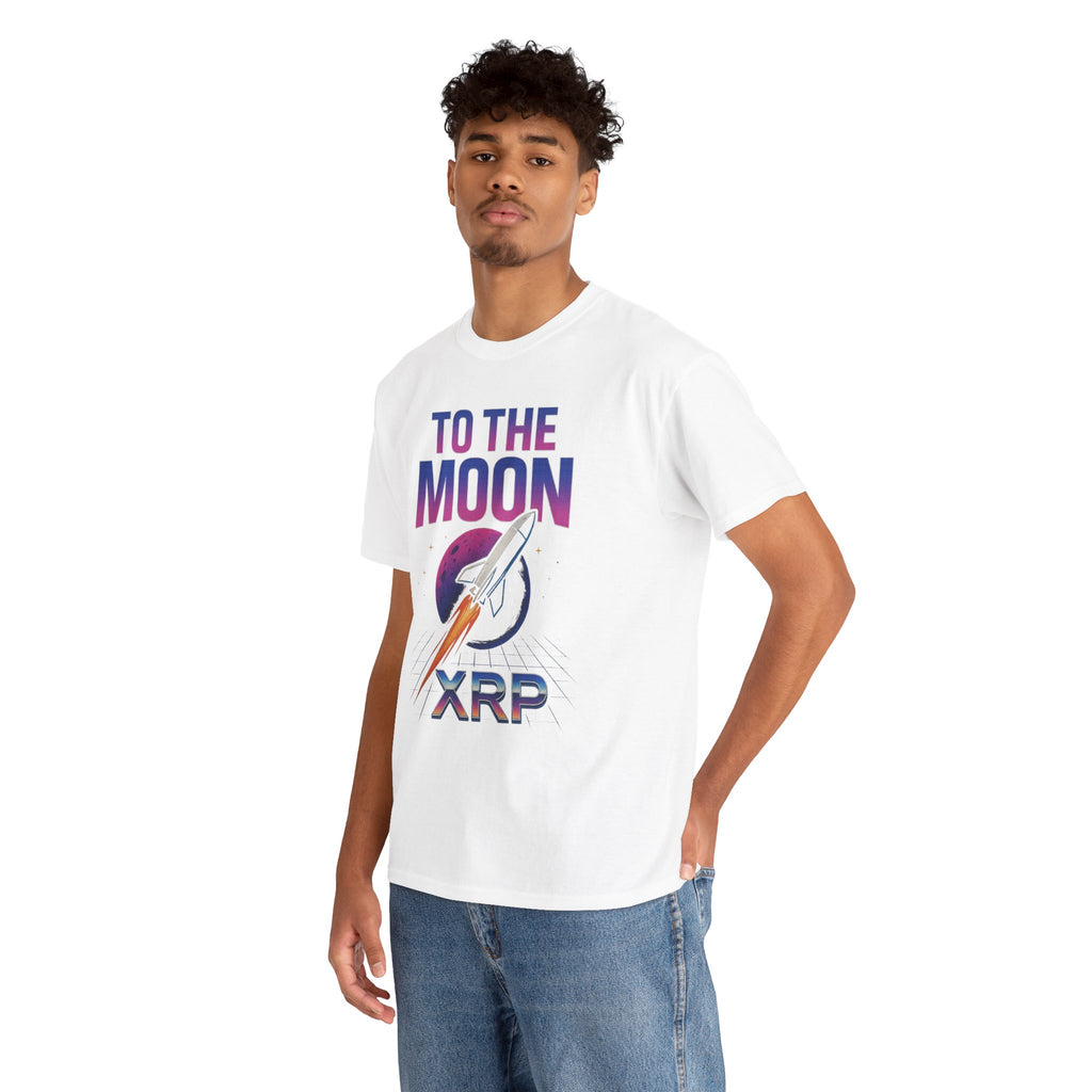 XRP 'To The Moon' T-Shirt — Crypto Investor Rocket Tee
