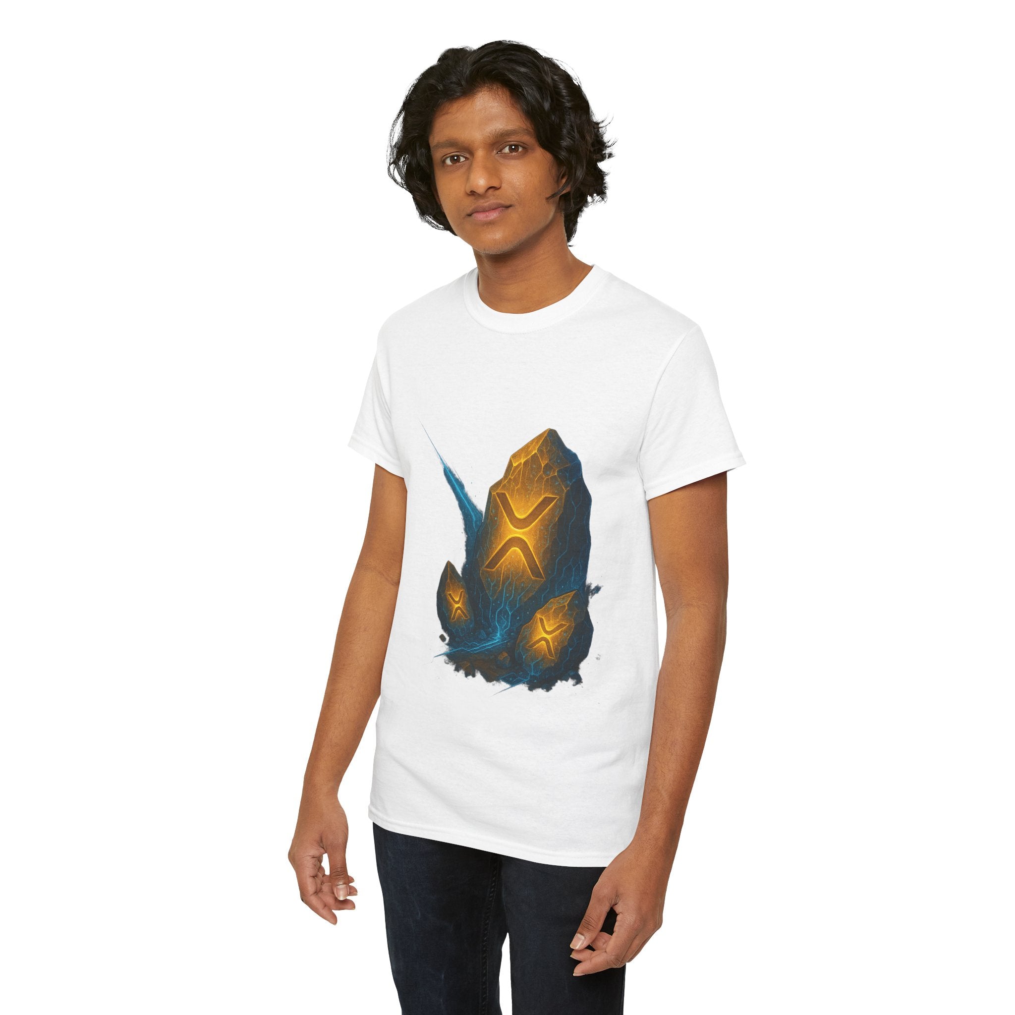 Rune Stone Graphic Tee — Glowing Mystic Rock T-Shirt