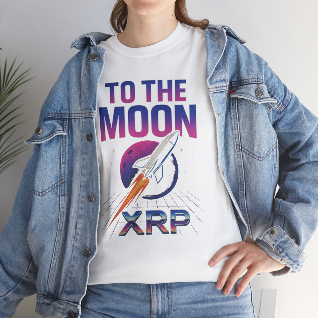 XRP 'To The Moon' T-Shirt — Crypto Investor Rocket Tee
