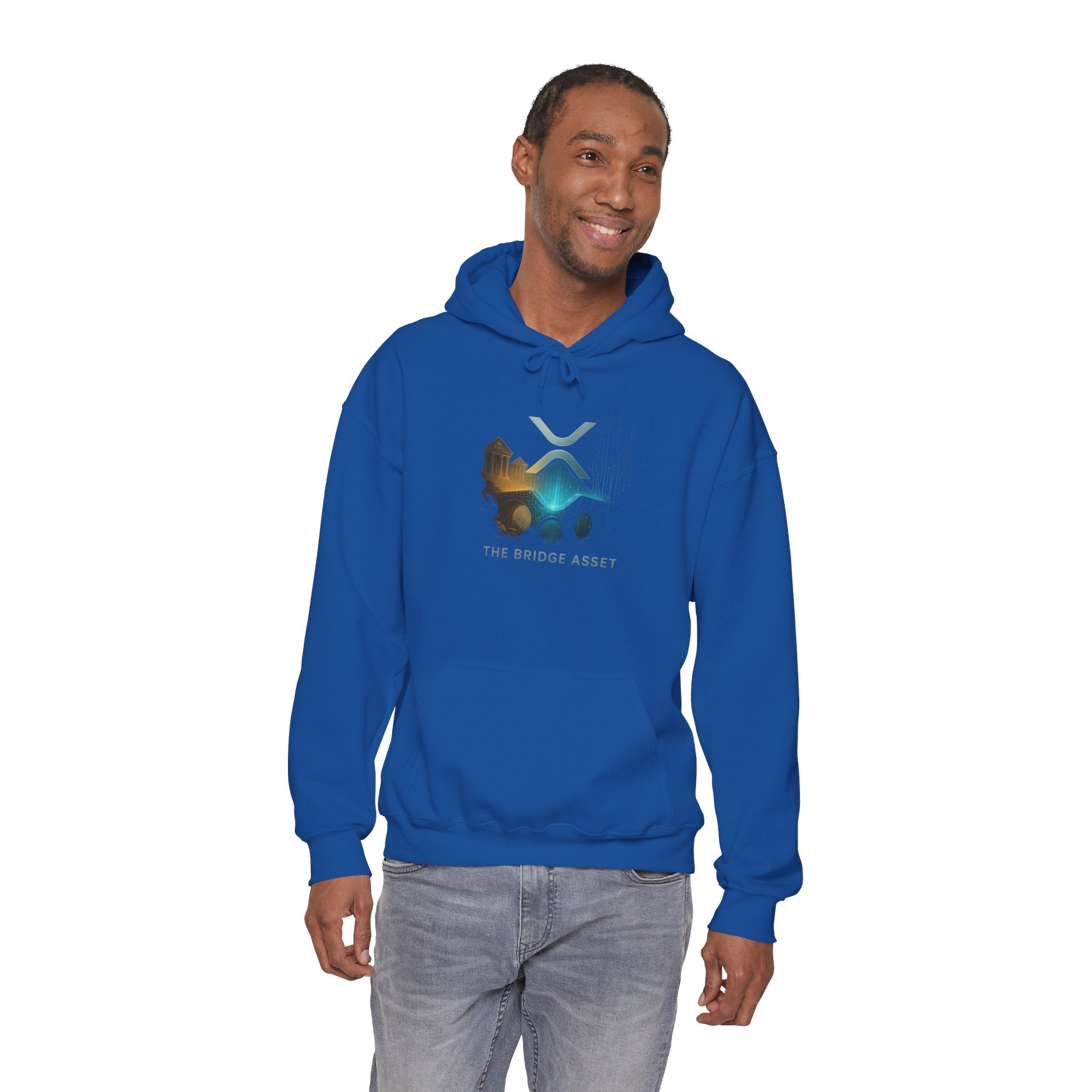 Bridge Asset Logo Hoodie — Minimal Crypto XRP Design
