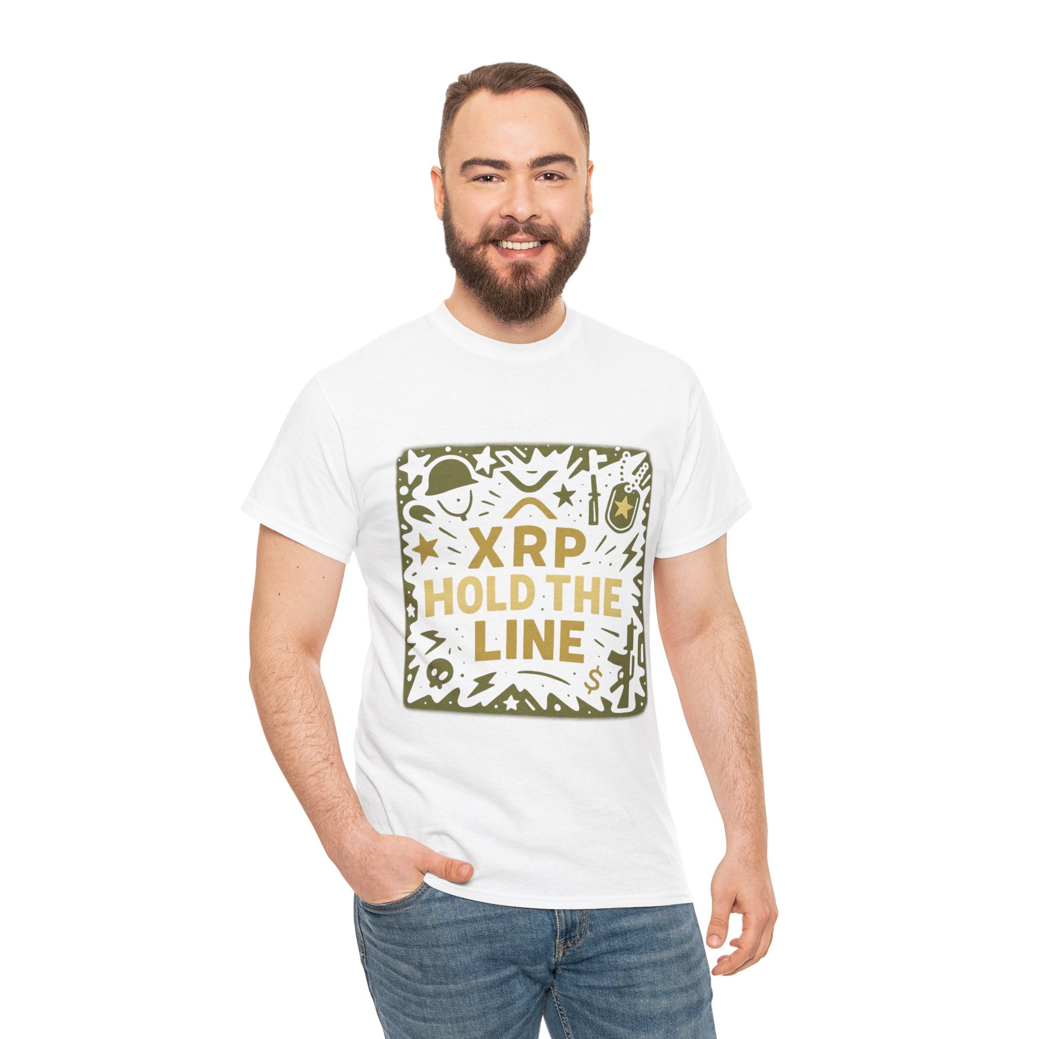 T-Shirt — XRP Hold The Line Crypto Graphic Tee