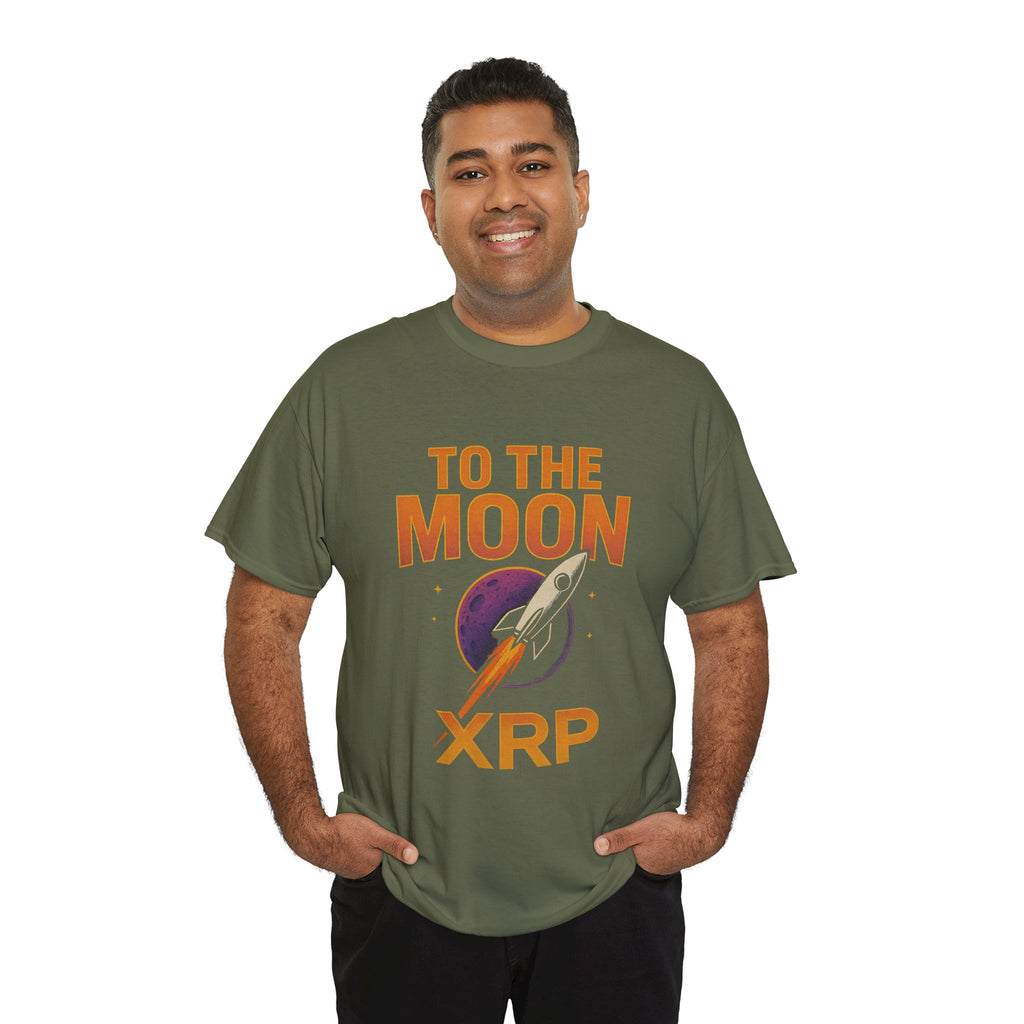 XRP To The Moon Tee — Cryptocurrency Investor Rocket Shirt